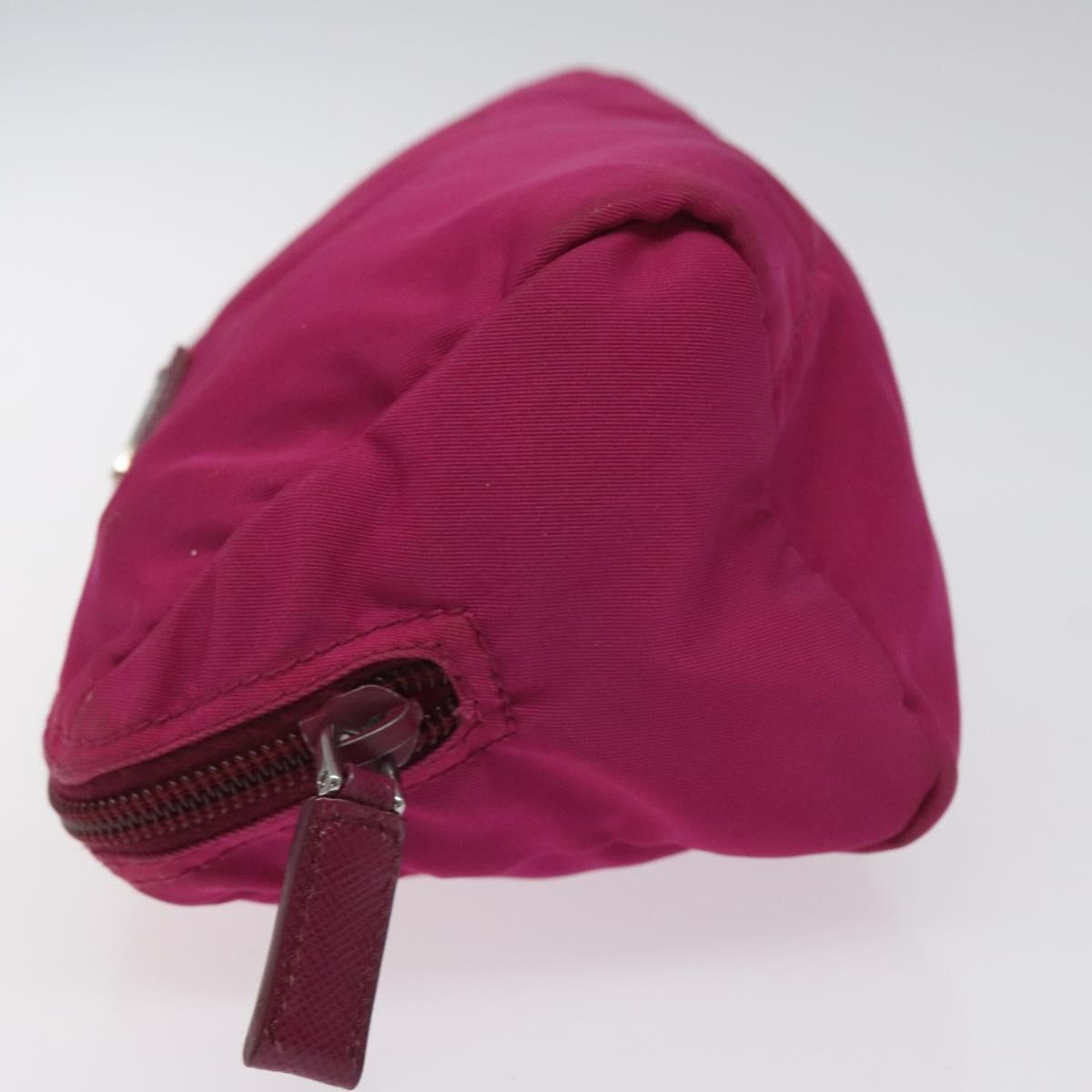 Prada Cosmetic Pouch Pink Synthetic Clutch Bag (Pre-Owned)