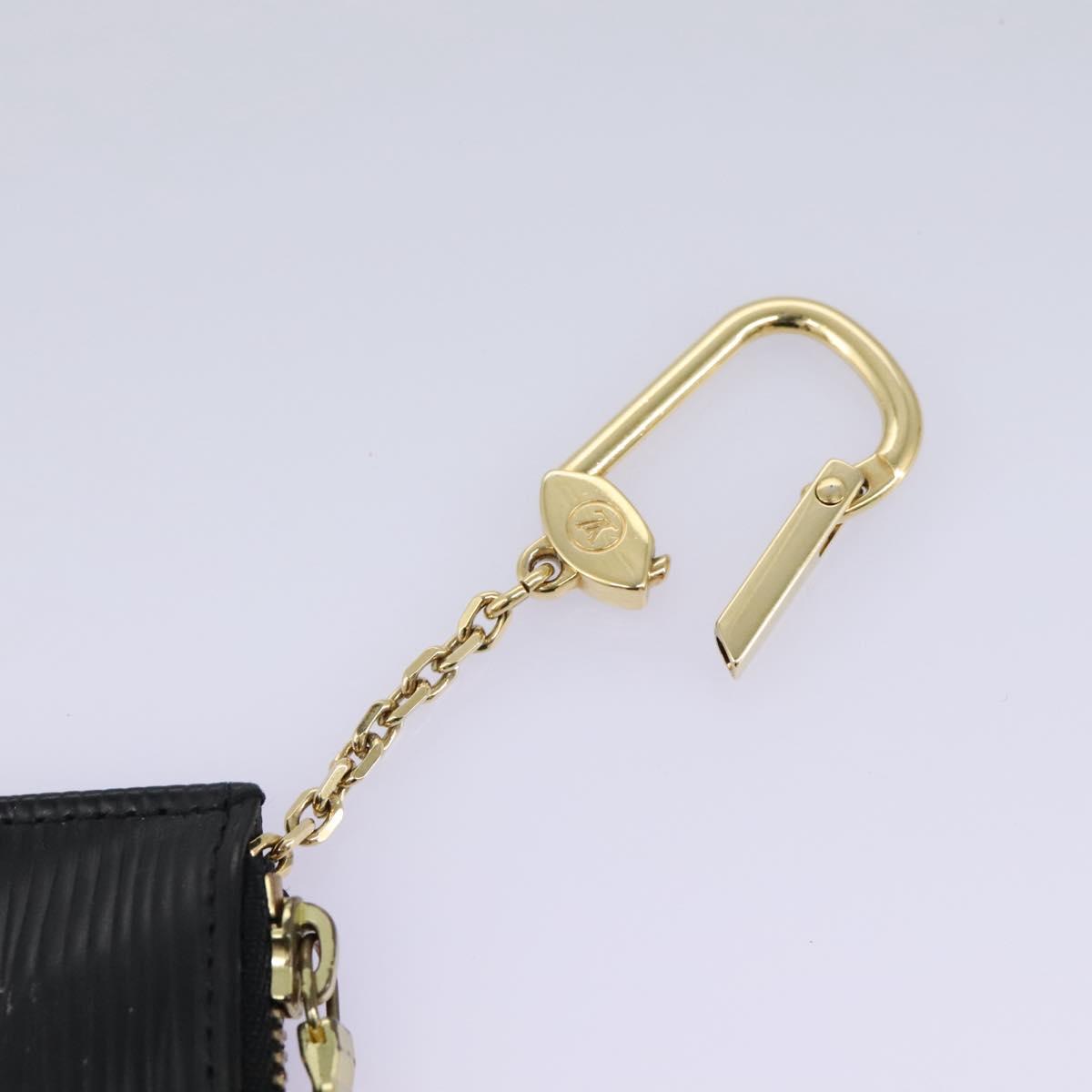 Louis Vuitton Pochette Clés Black Leather Wallet (Pre-Owned)