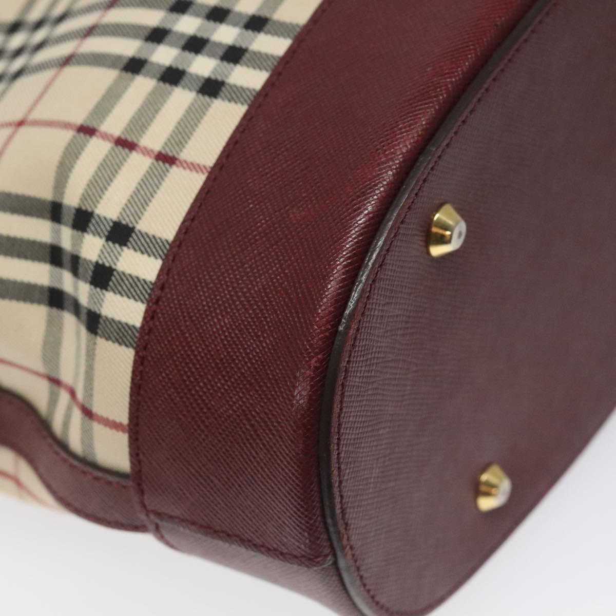 Burberry Nova Check Beige Canvas Tote Bag (Pre-Owned)