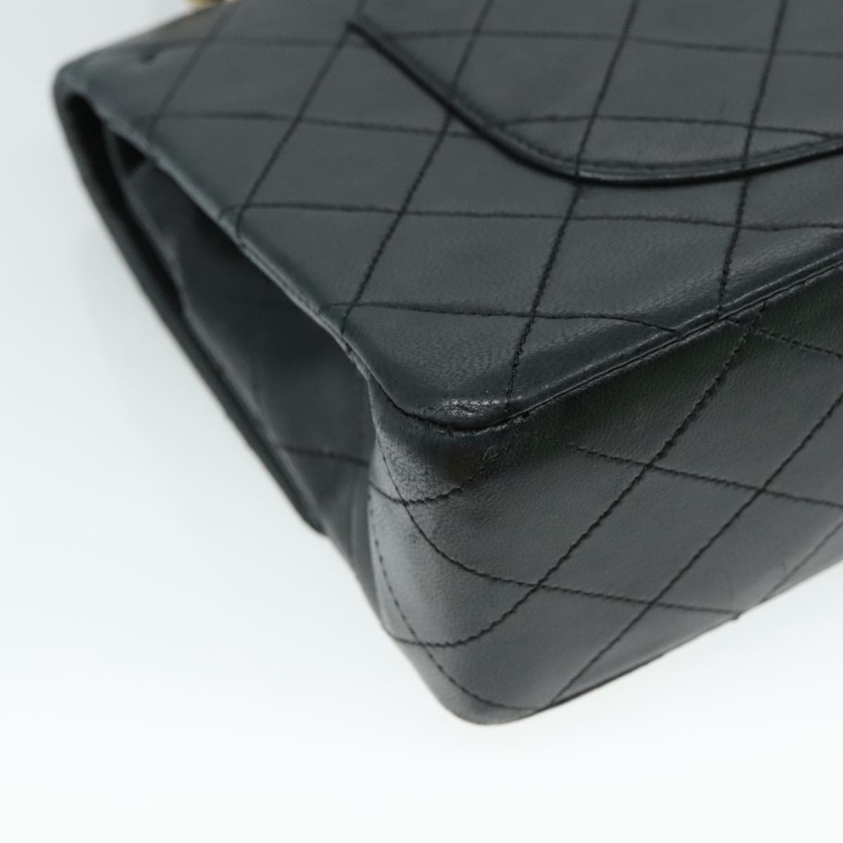 Chanel Timeless Black Leather Shoulder Bag (Pre-Owned)