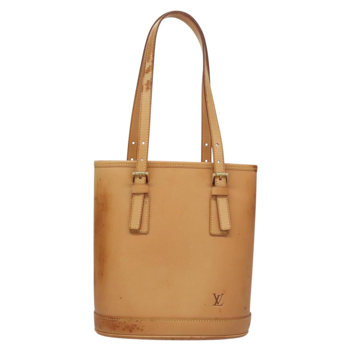 Louis Vuitton Bucket Beige Leather Tote Bag (Pre-Owned)