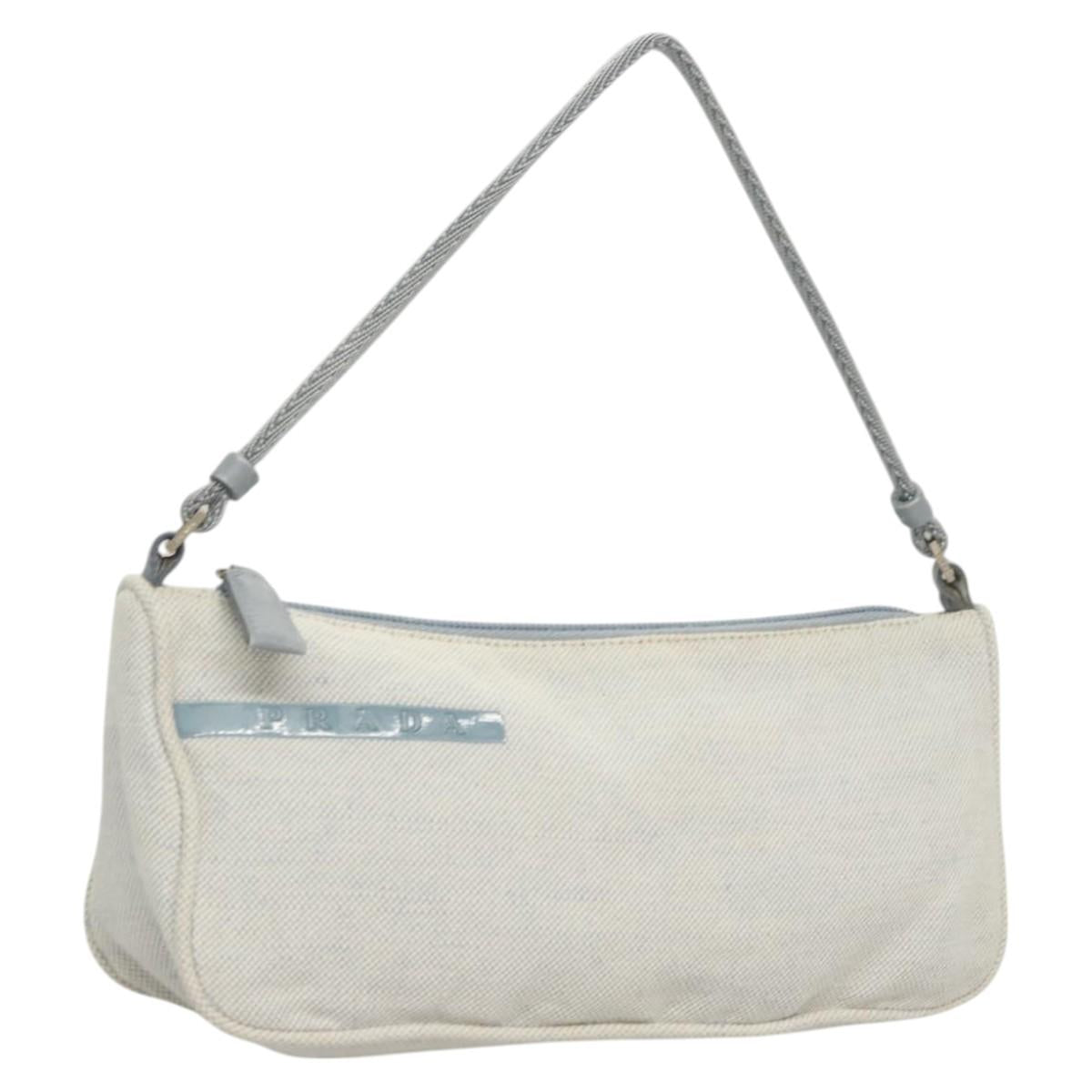 Prada Sports Blue Canvas Clutch Bag (Pre-Owned)