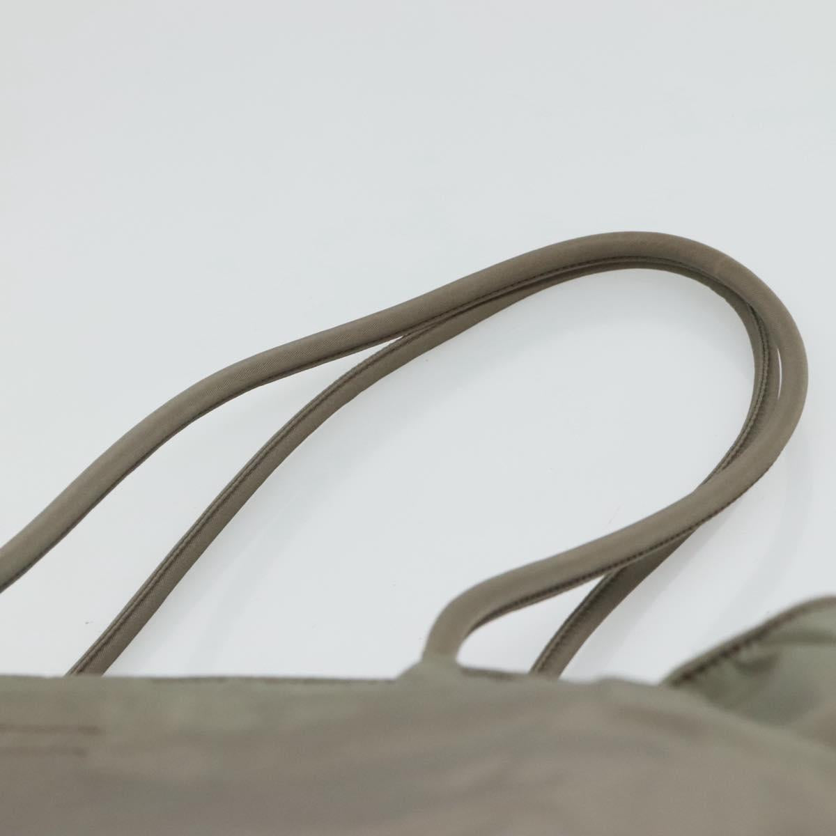 Prada Shopping Khaki Synthetic Tote Bag (Pre-Owned)