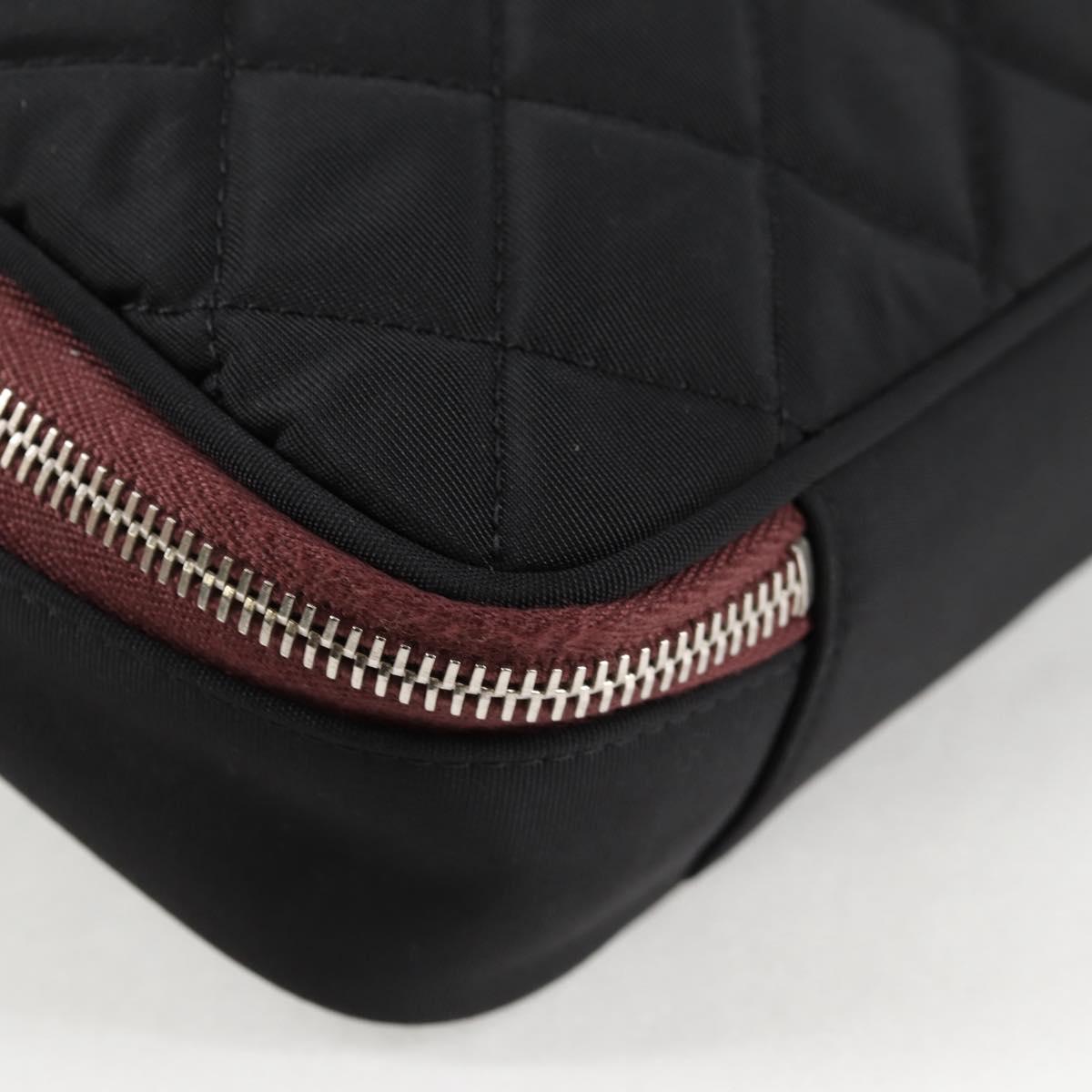 Chanel Cc Black Nylon Clutch Bag (Pre-Owned)