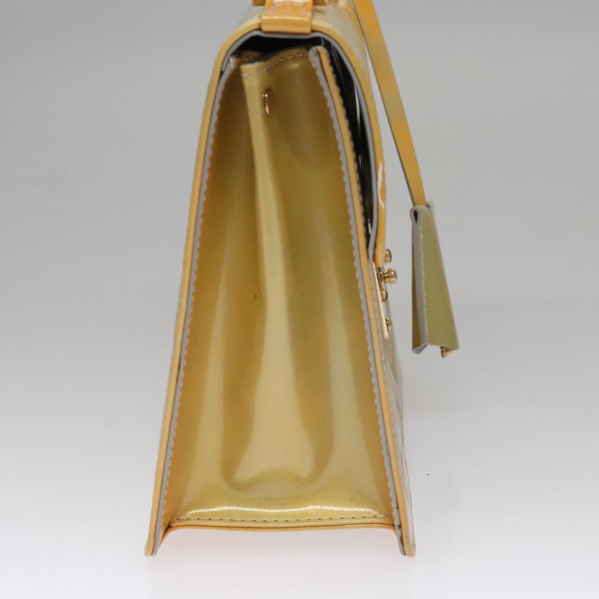 Louis Vuitton Spring Street Yellow Patent Leather Handbag (Pre-Owned)