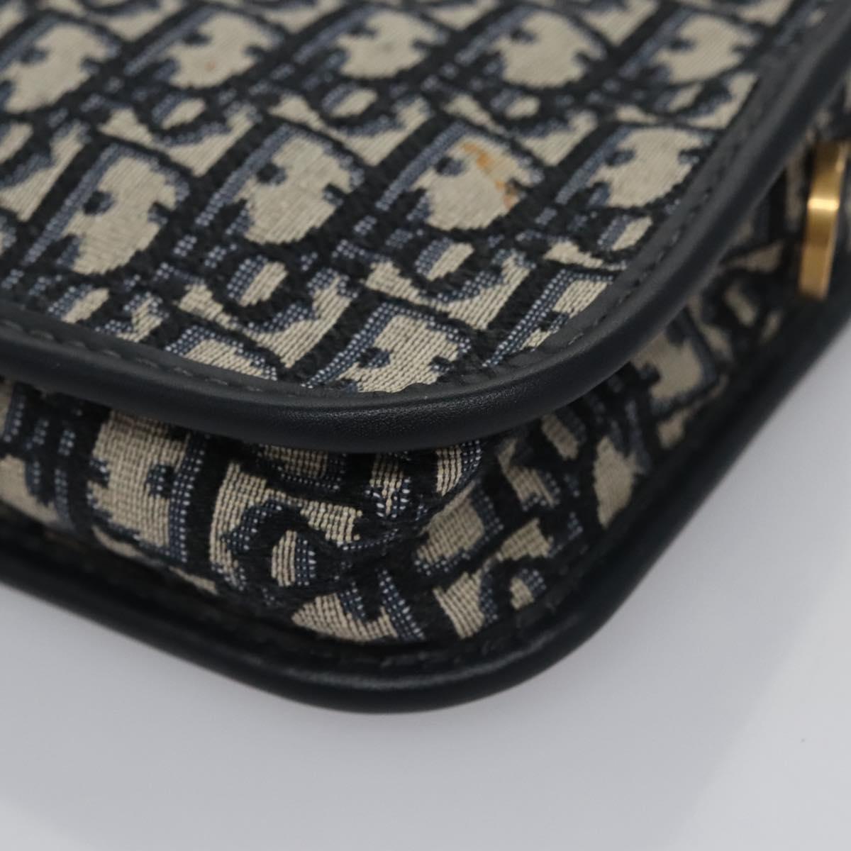 Dior Trotter Navy Canvas Clutch Bag (Pre-Owned)