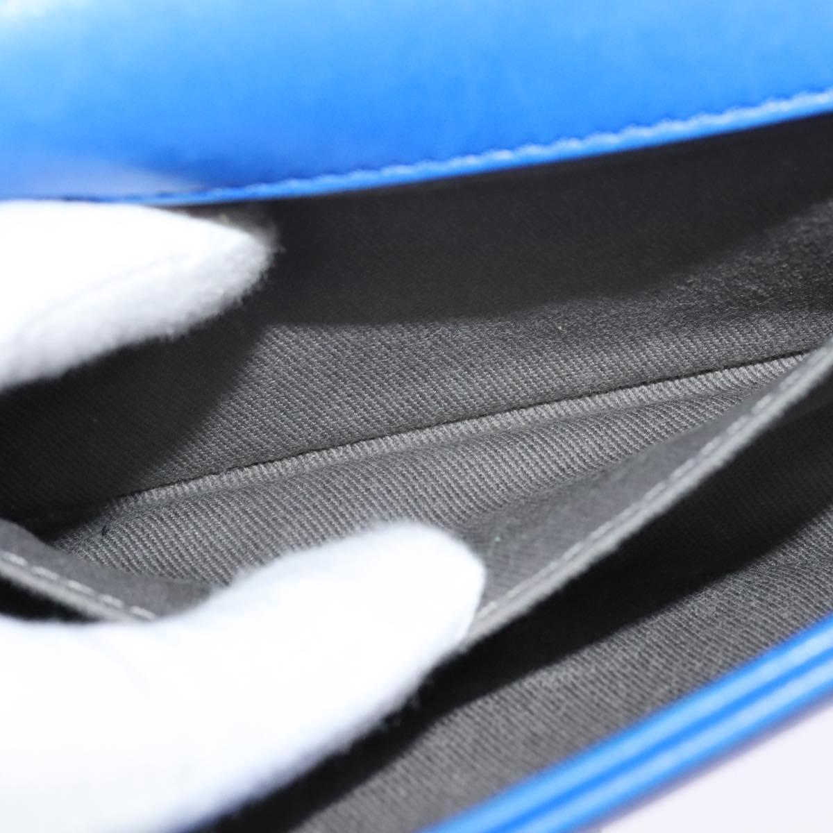 Chanel Boy Blue Velvet Shoulder Bag (Pre-Owned)