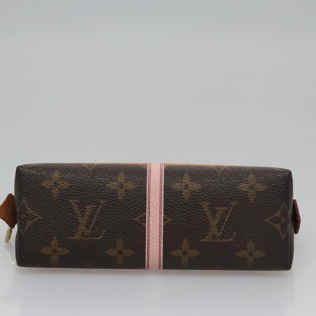 Louis Vuitton Cosmetic Pouch Brown Canvas Clutch Bag (Pre-Owned)