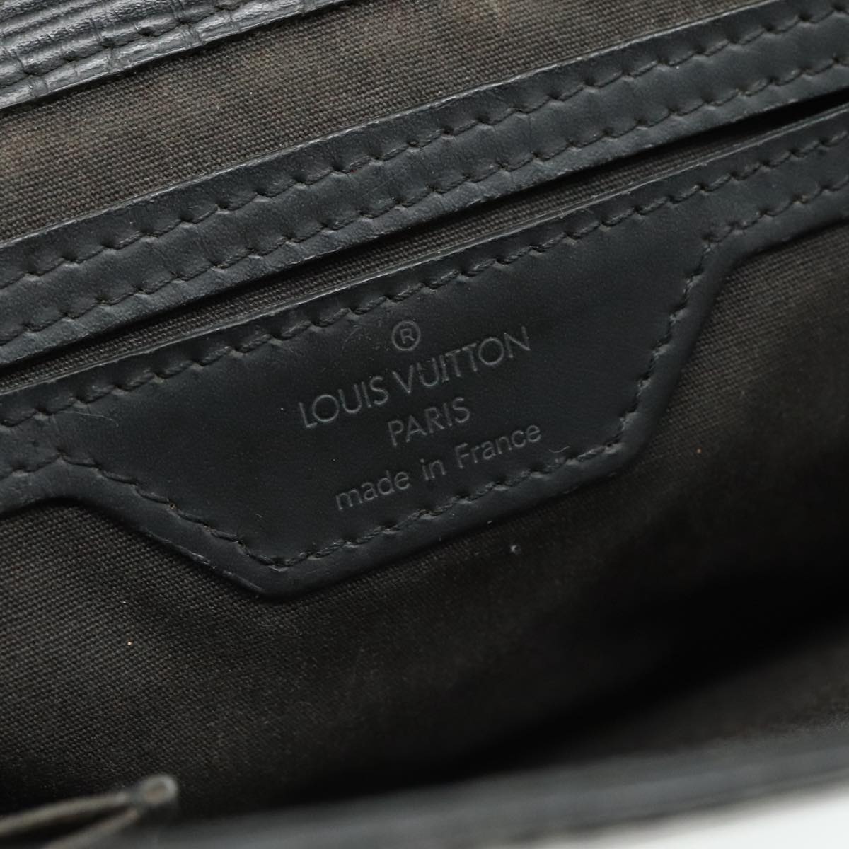 Louis Vuitton Black Leather Handbag (Pre-Owned)
