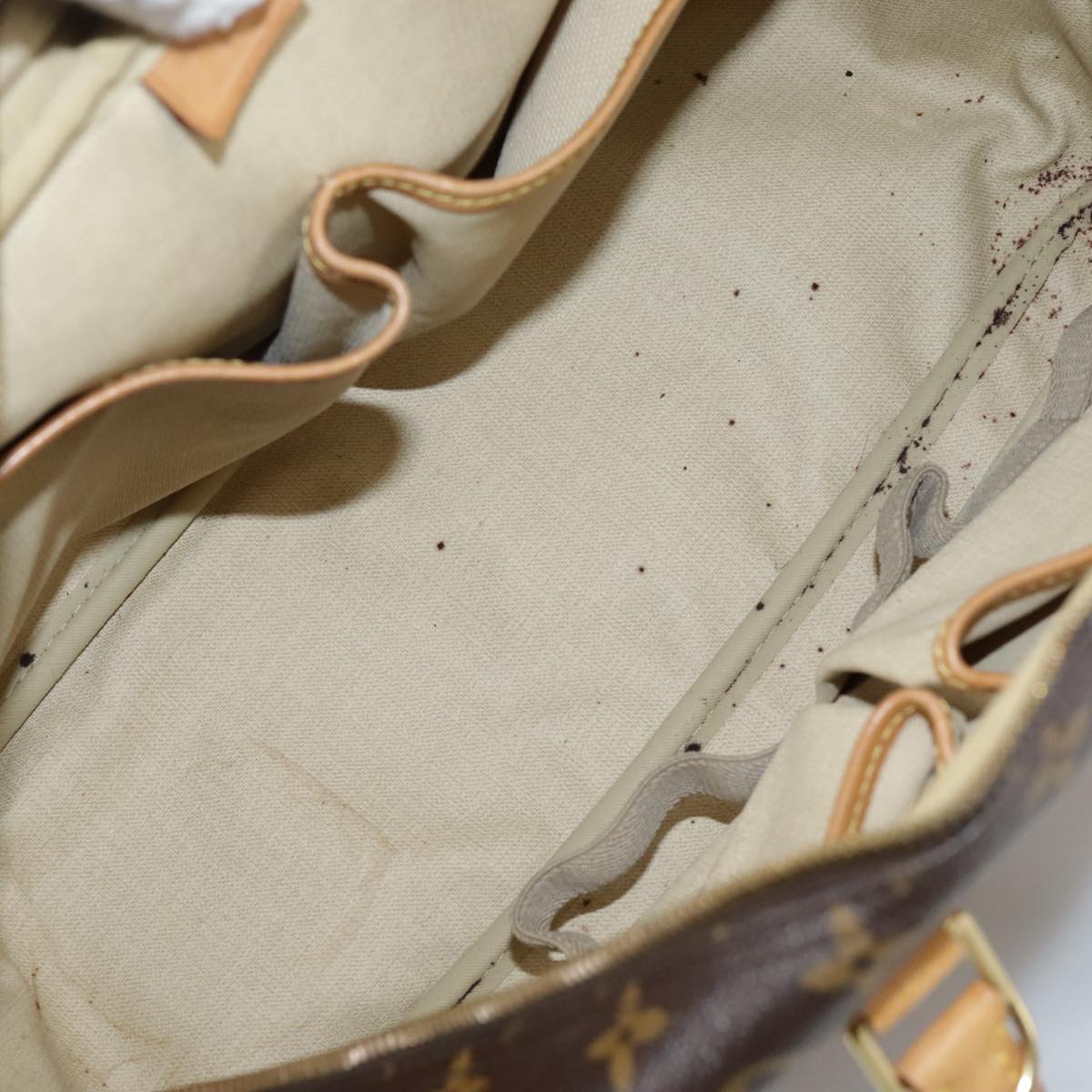Louis Vuitton Deauville Brown Canvas Handbag (Pre-Owned)