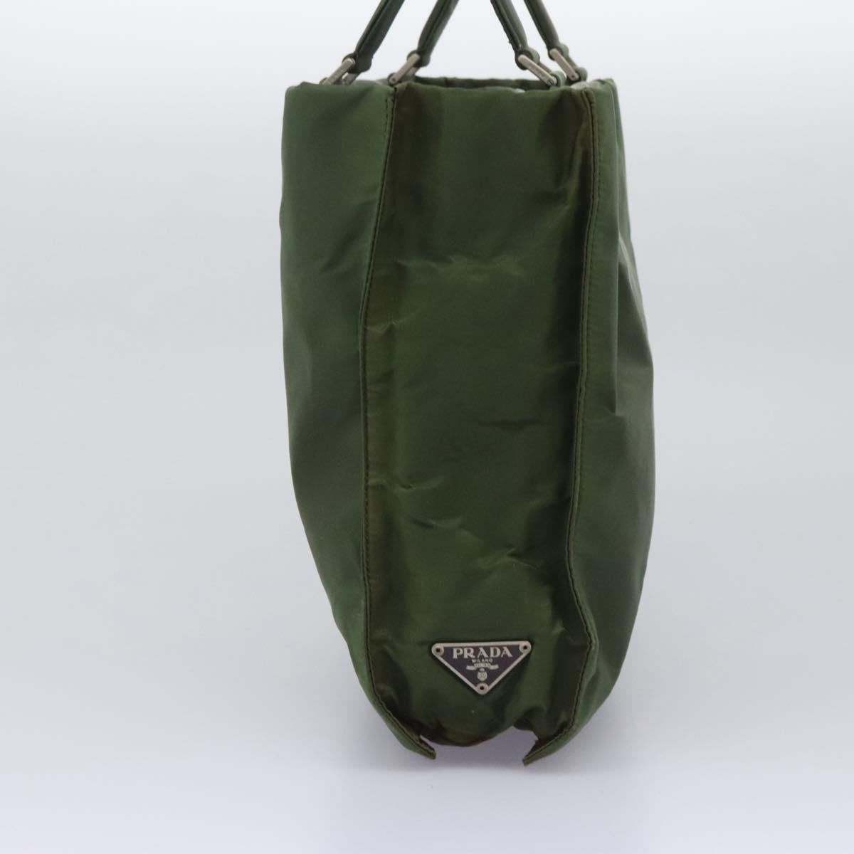 Prada Tessuto Green Synthetic Handbag (Pre-Owned)