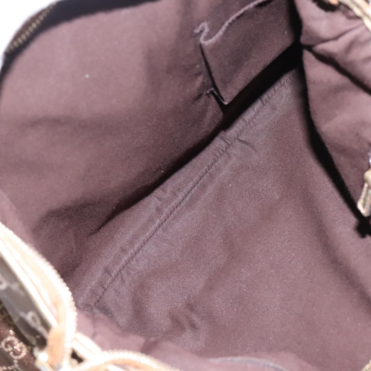 Gucci Princy Brown Canvas Tote Bag (Pre-Owned)