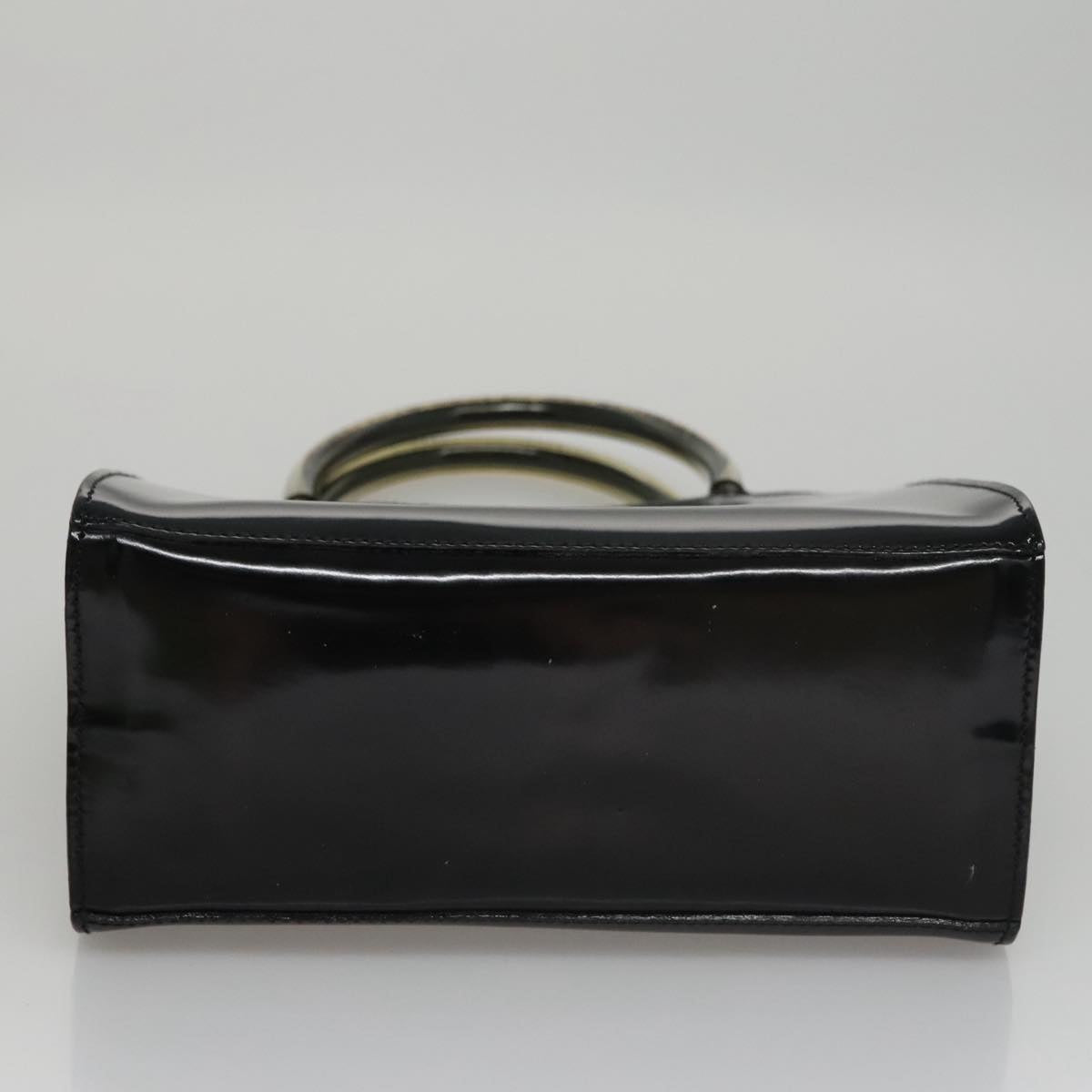Salvatore Ferragamo Black Patent Leather Handbag (Pre-Owned)