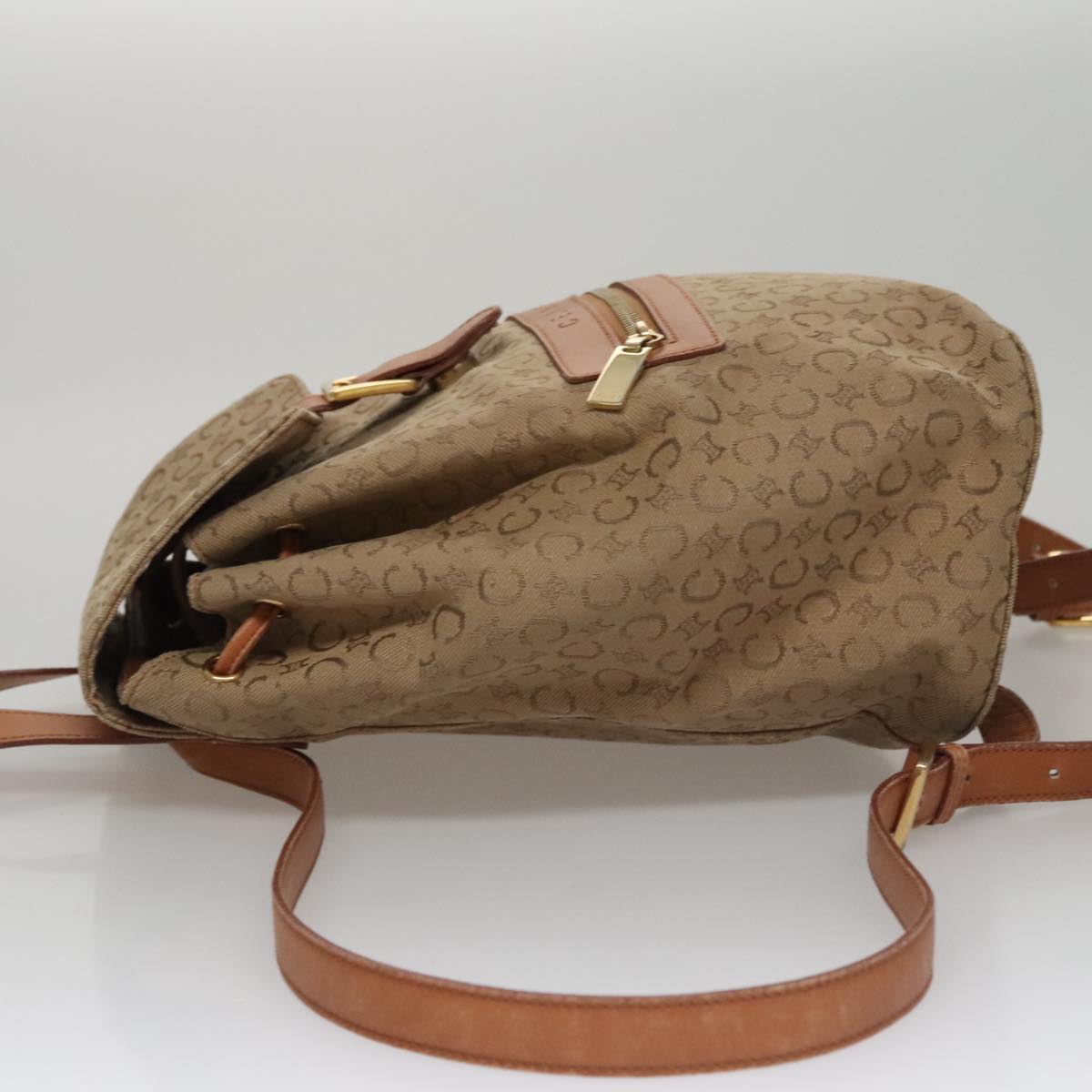 Céline Macadam Beige Canvas Backpack Bag (Pre-Owned)