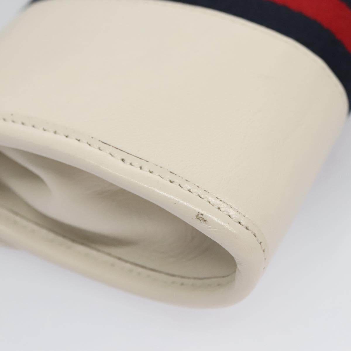 Gucci Rajah White Leather Shoulder Bag (Pre-Owned)