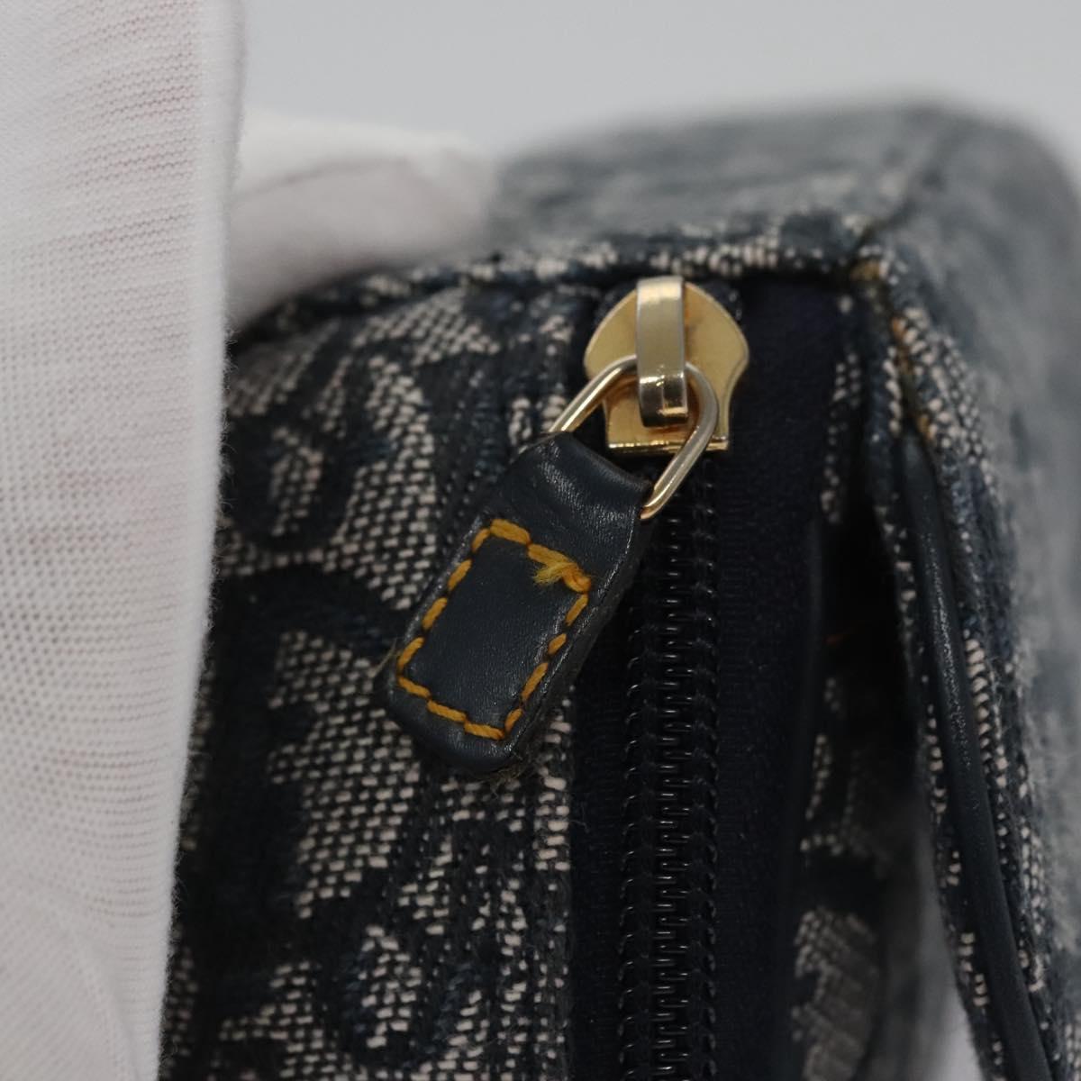Dior Saddle Navy Canvas Clutch Bag (Pre-Owned)