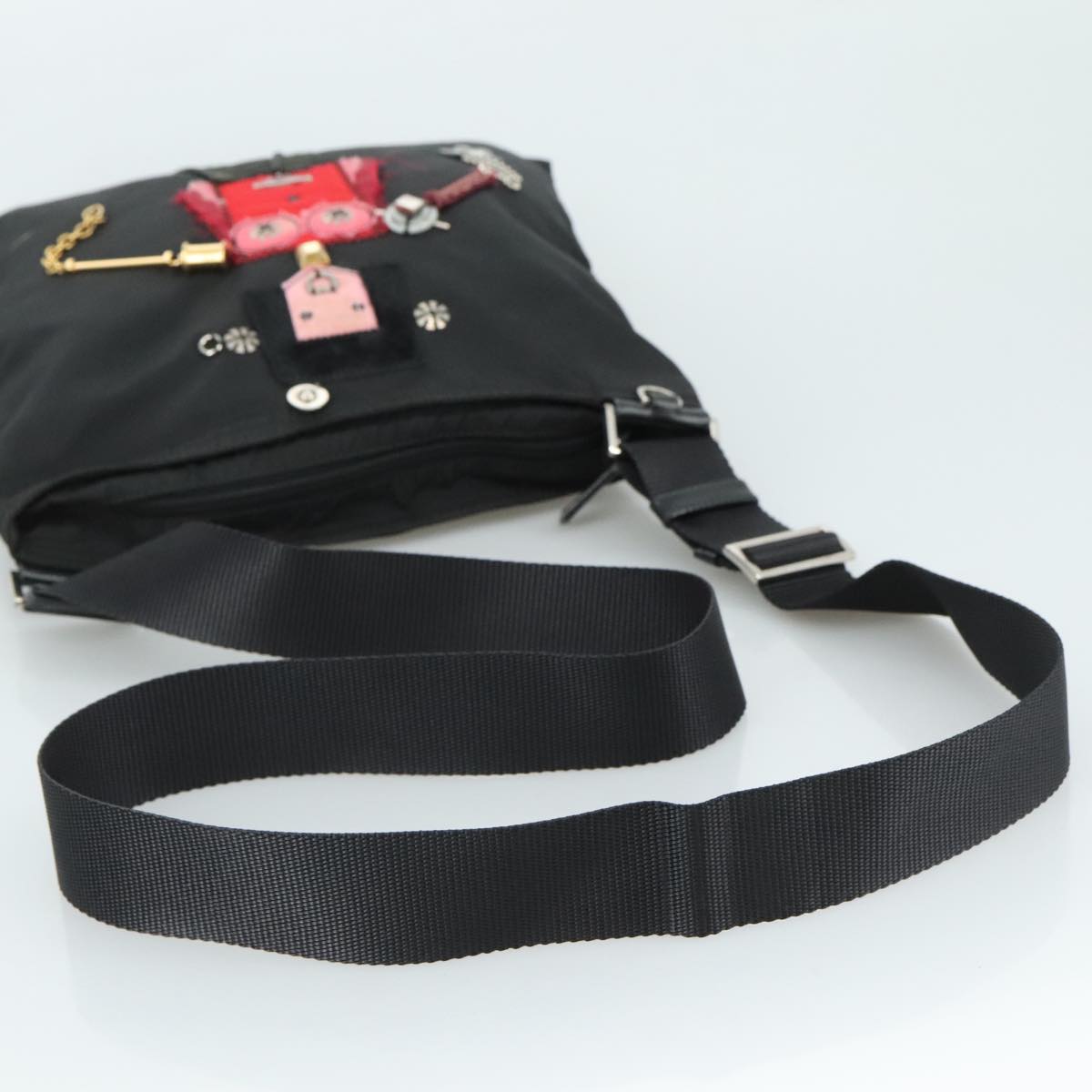 Prada Black Synthetic Shoulder Bag (Pre-Owned)