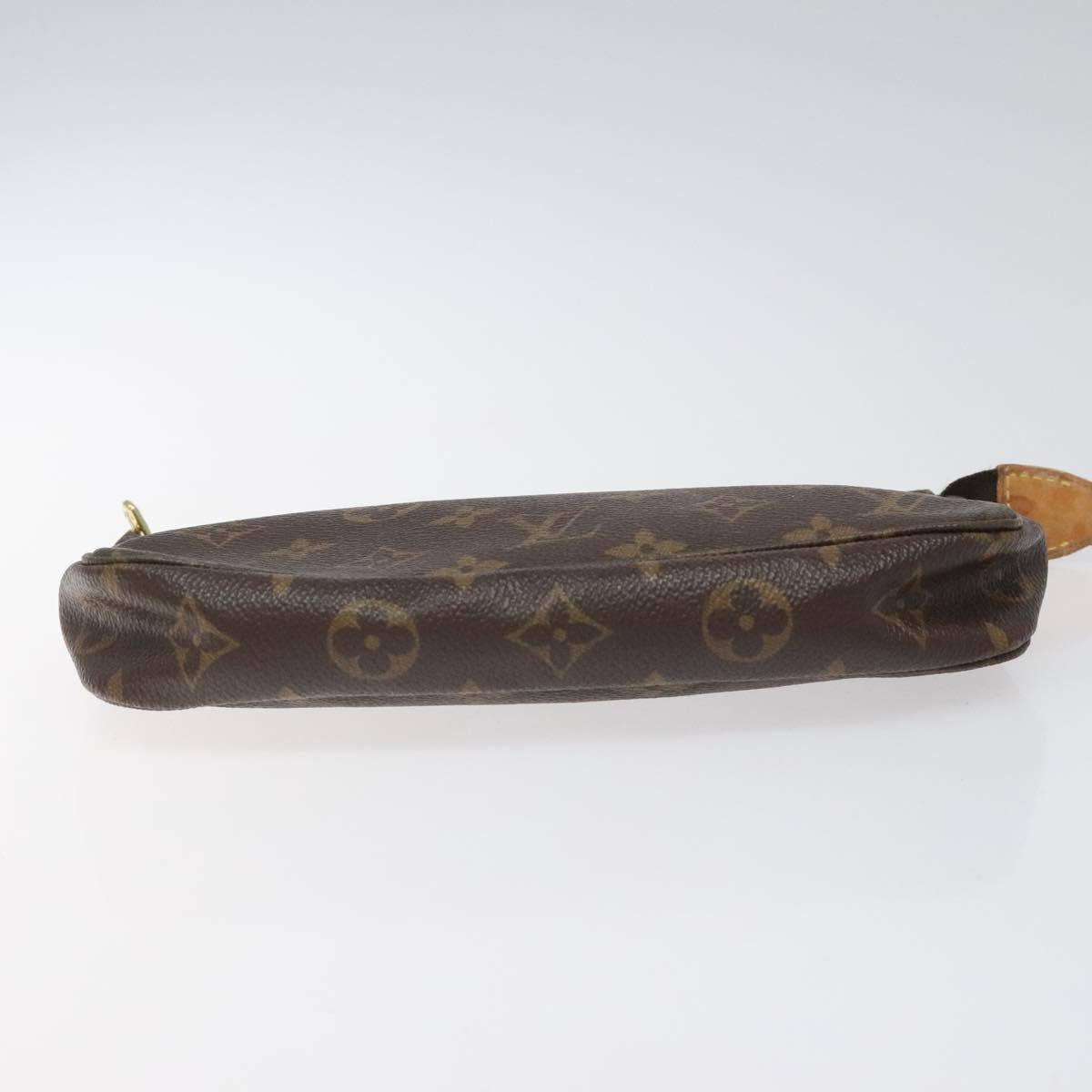 Louis Vuitton Pochette Accessoire Brown Canvas Clutch Bag (Pre-Owned)