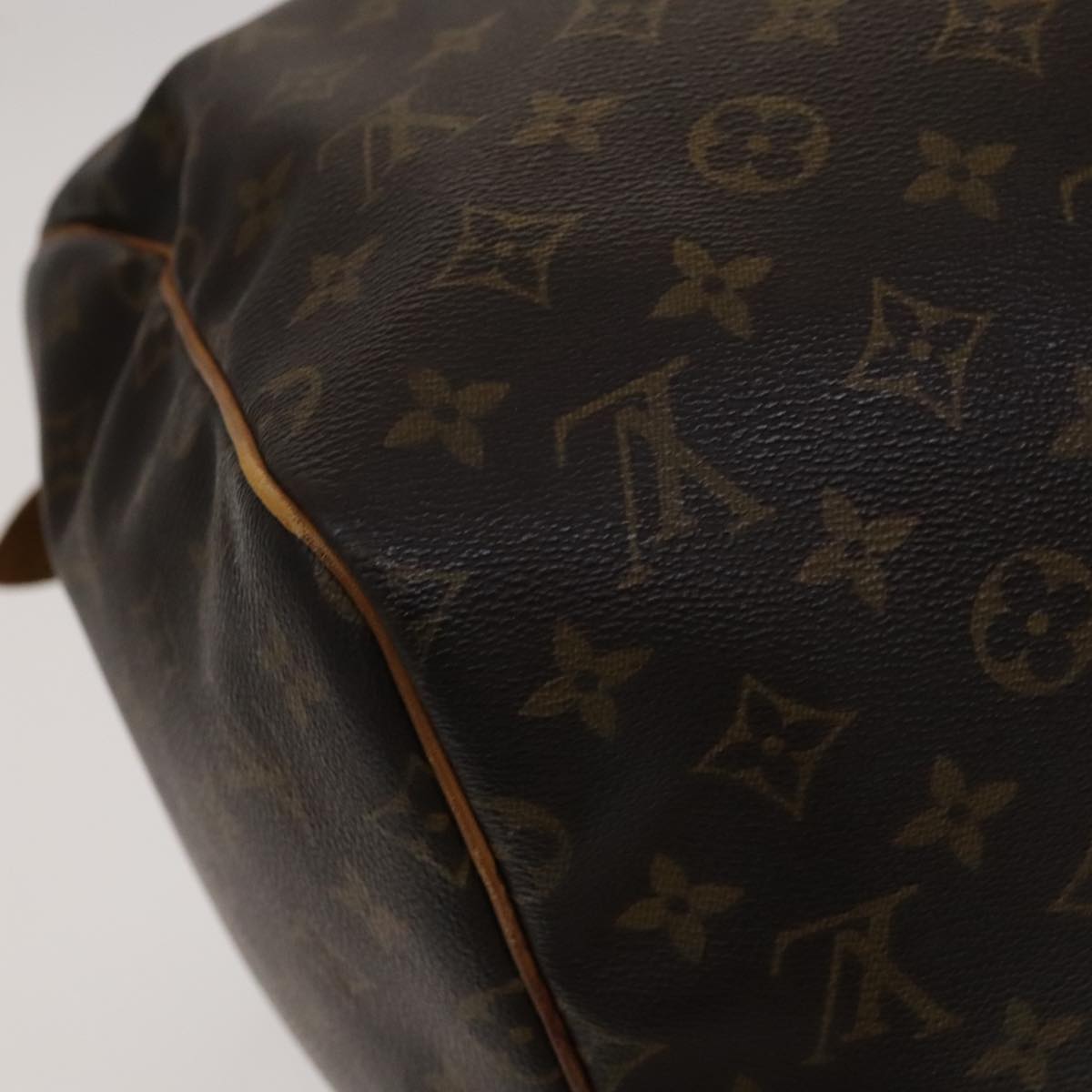 Louis Vuitton Keepall 55 Brown Canvas Travel Bag (Pre-Owned)