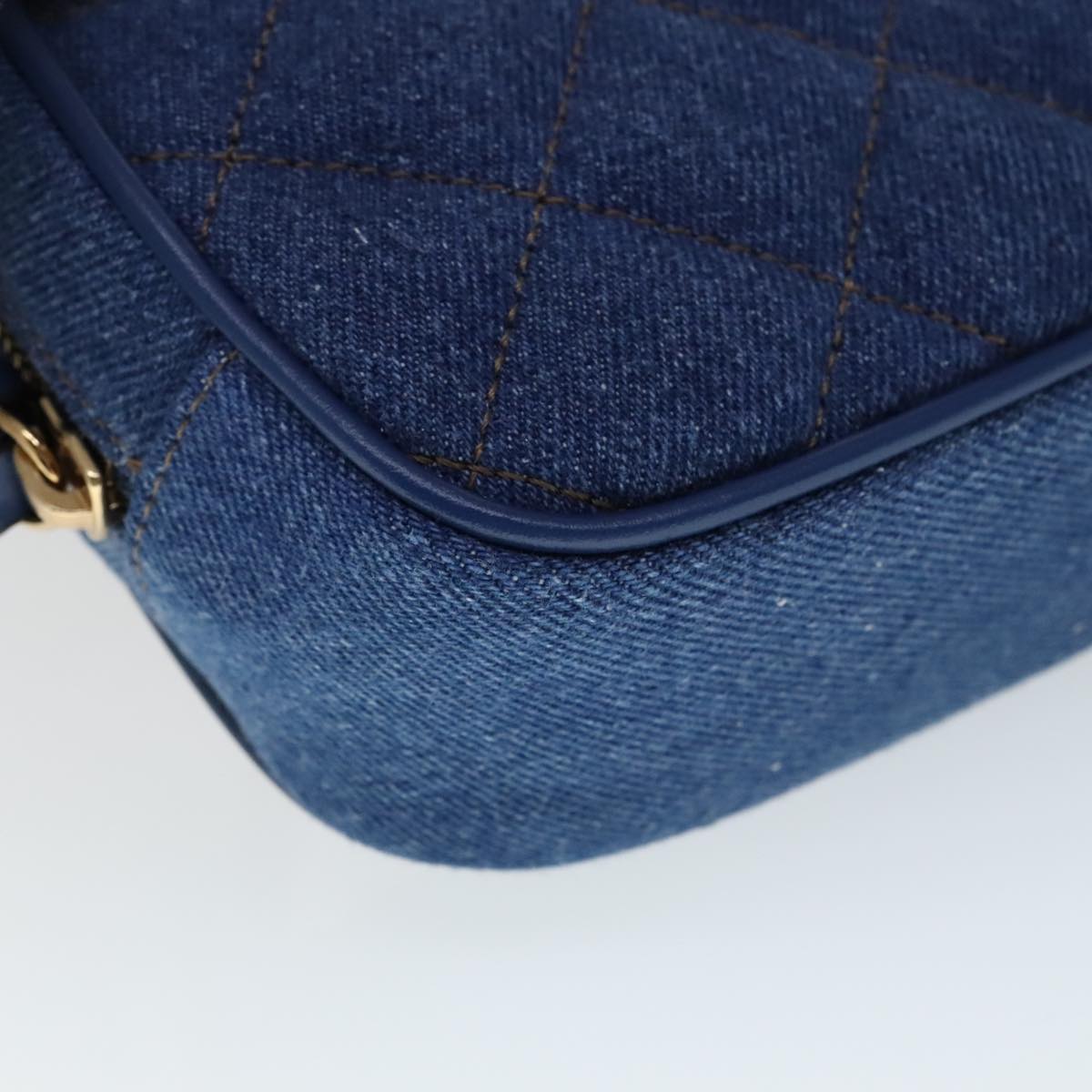 Versace Blue Denim - Jeans Shoulder Bag (Pre-Owned)