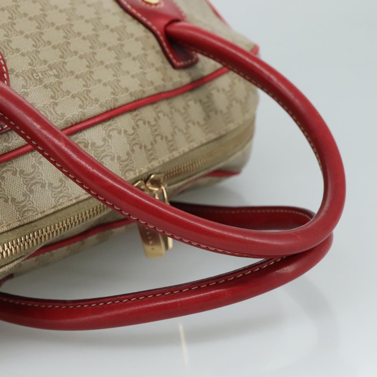 Céline Macadam Beige Canvas Handbag (Pre-Owned)