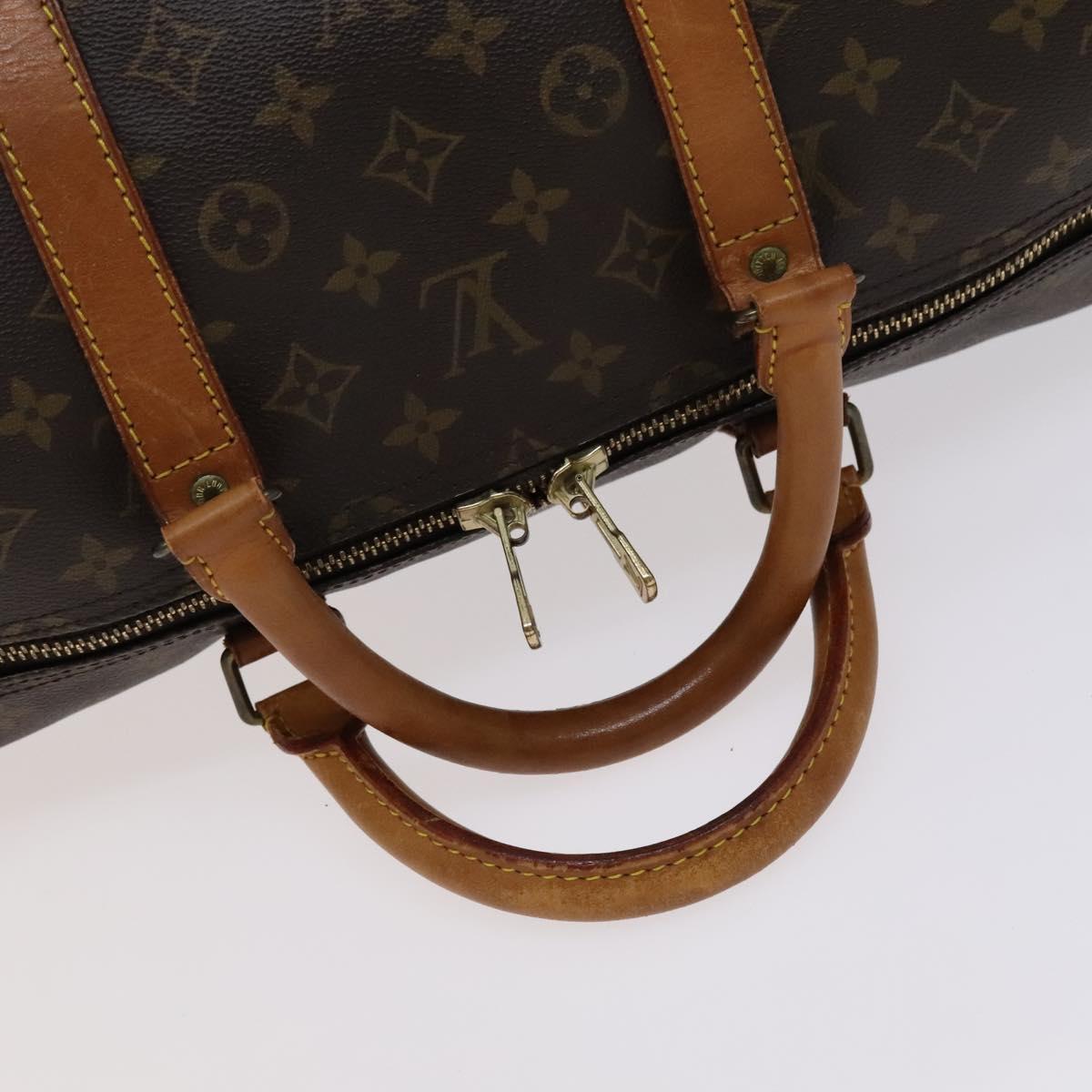 Louis Vuitton Keepall 55 Brown Canvas Travel Bag (Pre-Owned)