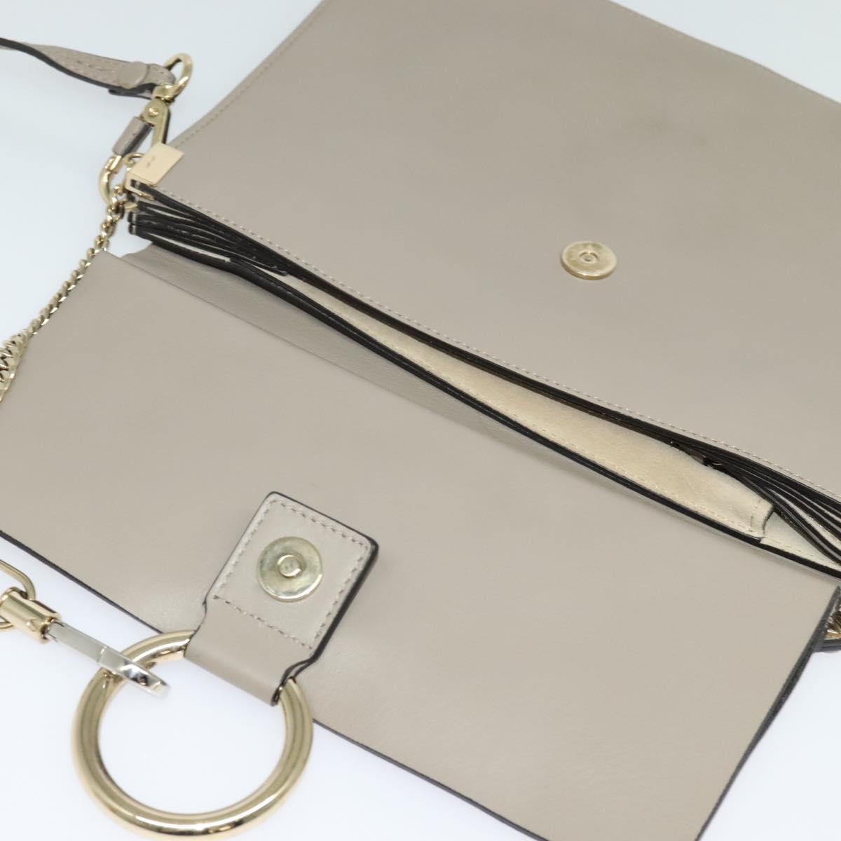 Chloé Faye Gray Suede Shoulder Bag (Pre-Owned)