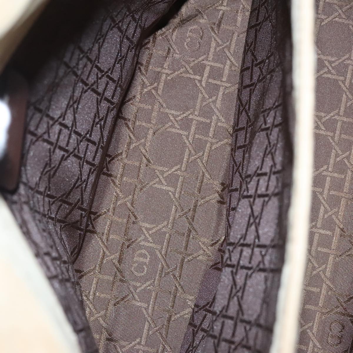 Dior Cannage Lady Beige Synthetic Tote Bag (Pre-Owned)