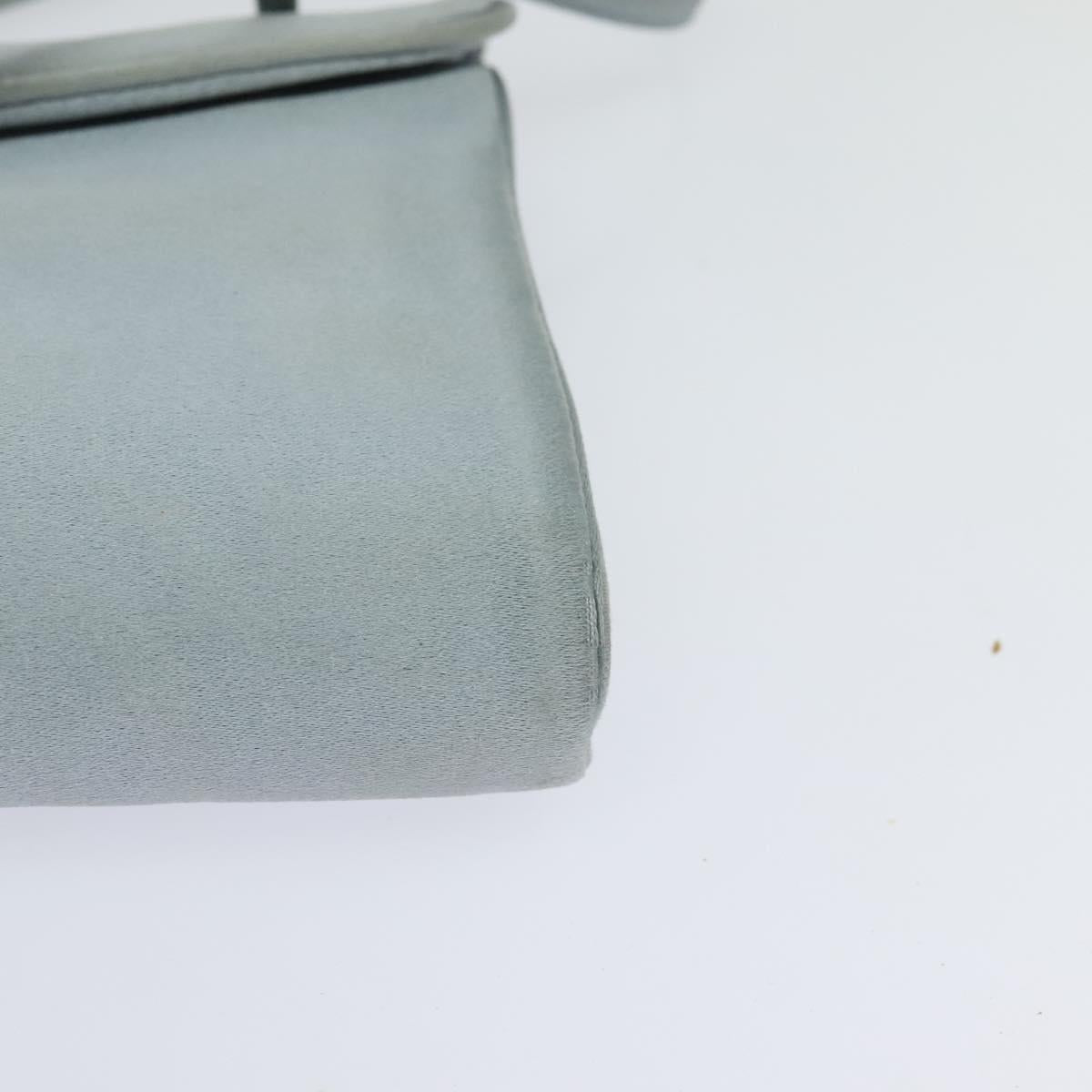 Prada Cosmetic Pouch Turquoise Synthetic Clutch Bag (Pre-Owned)