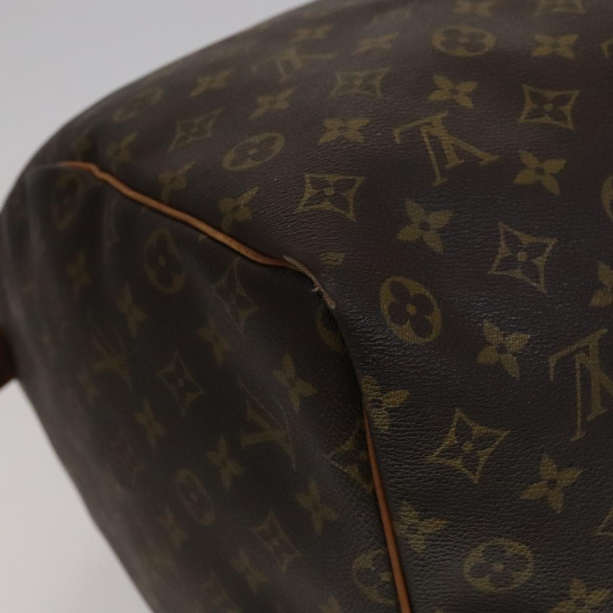 Louis Vuitton Keepall 60 Brown Canvas Travel Bag (Pre-Owned)