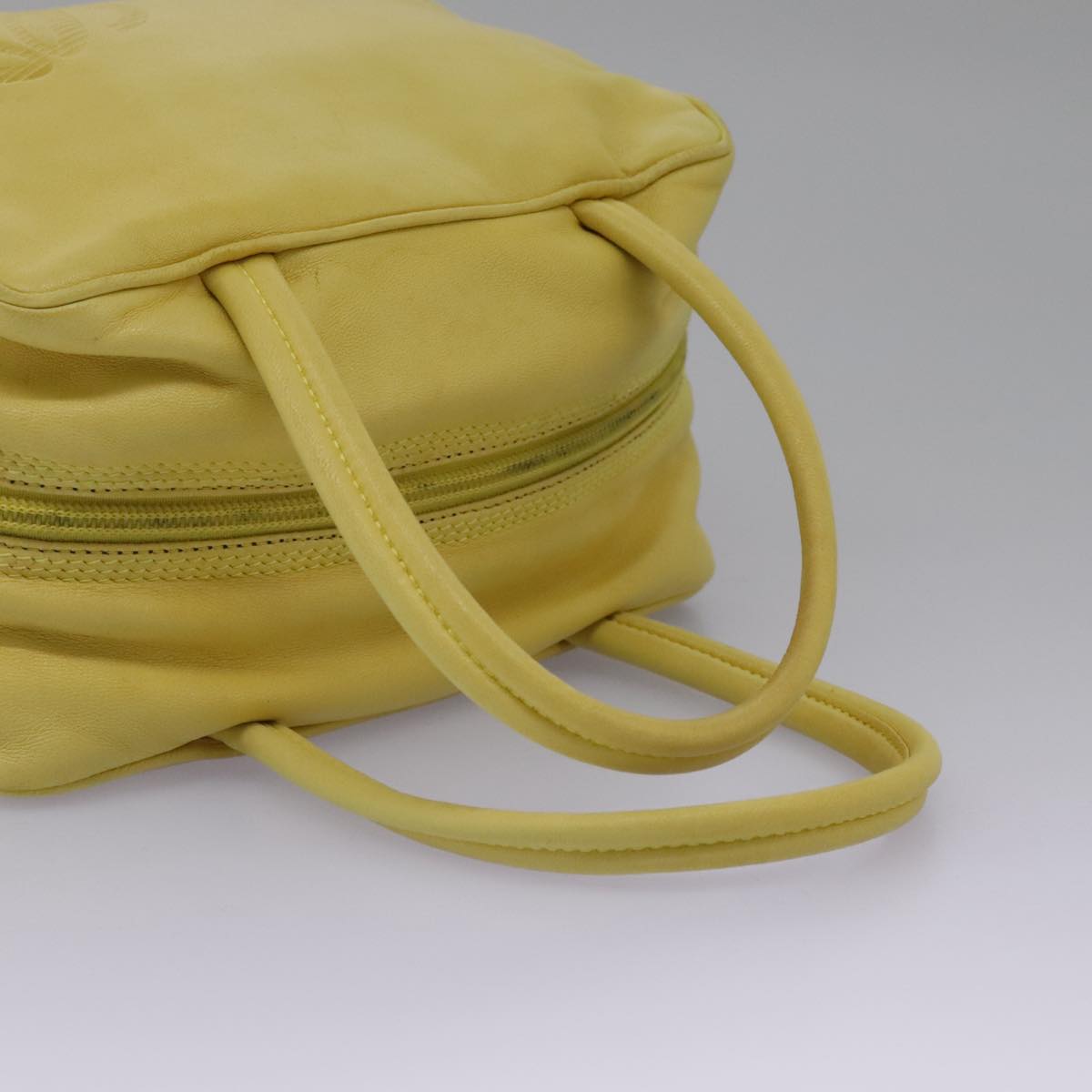 Loewe Anagram Yellow Leather Handbag (Pre-Owned)
