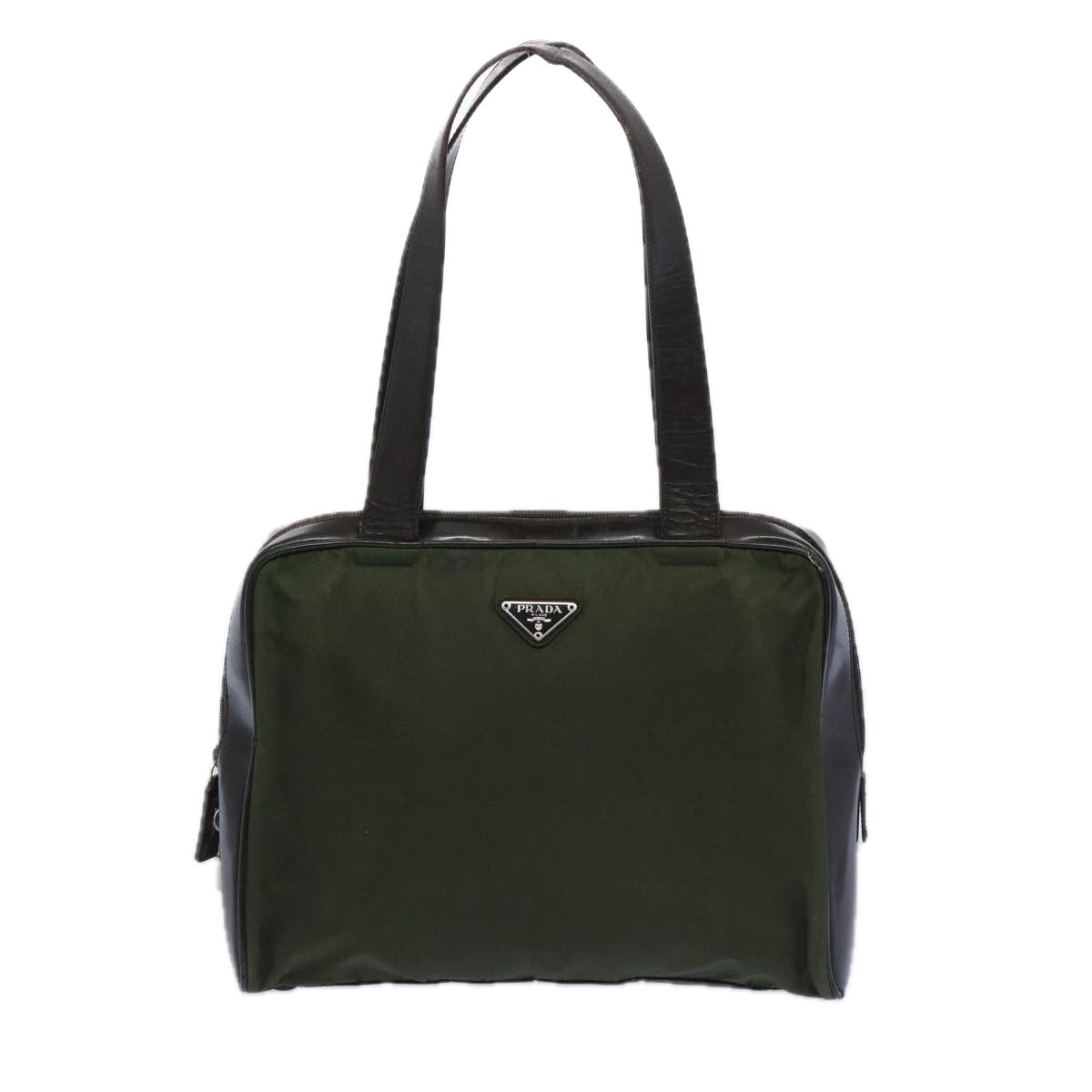 Prada Green Synthetic Tote Bag (Pre-Owned)