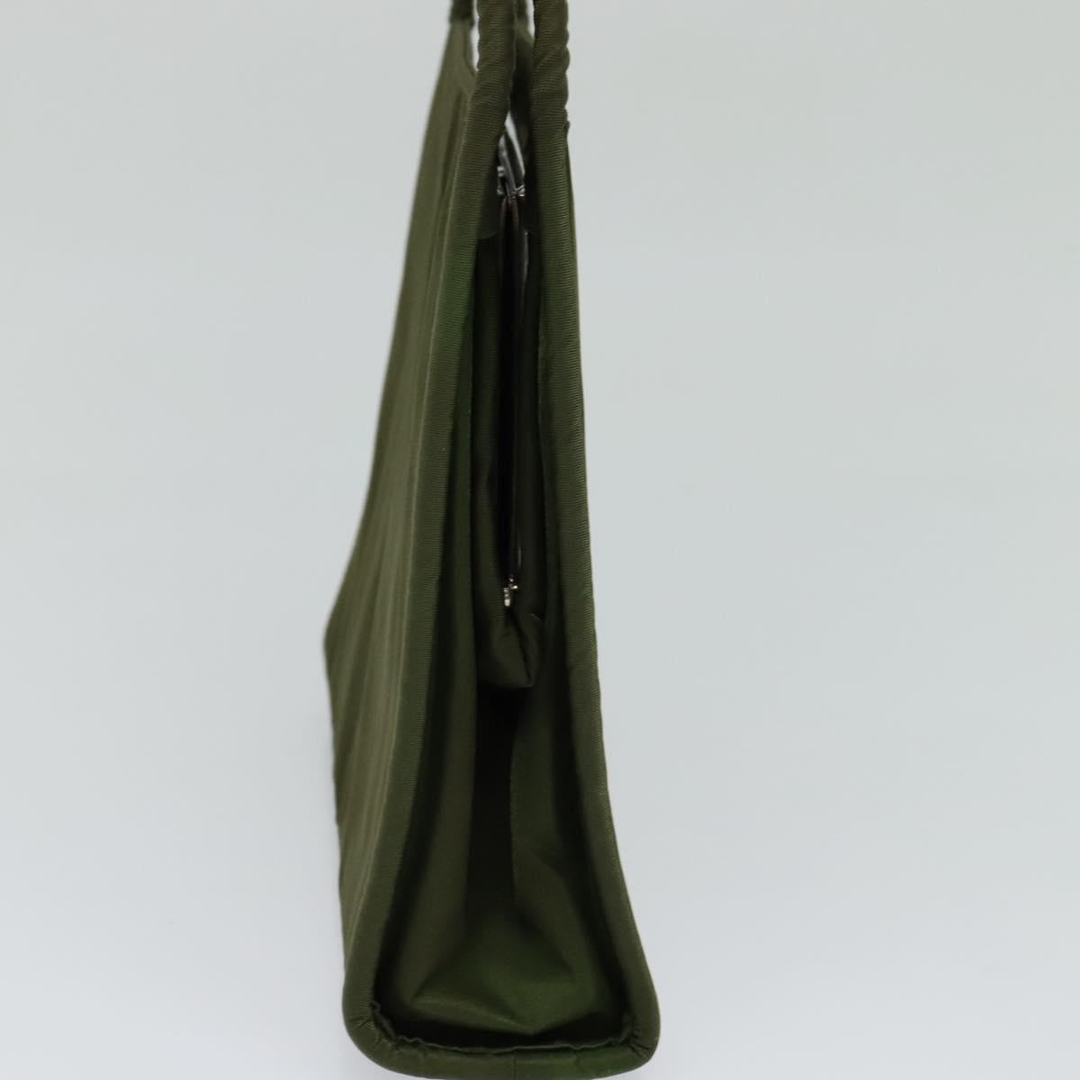 Prada Vitello Khaki Synthetic Handbag (Pre-Owned)