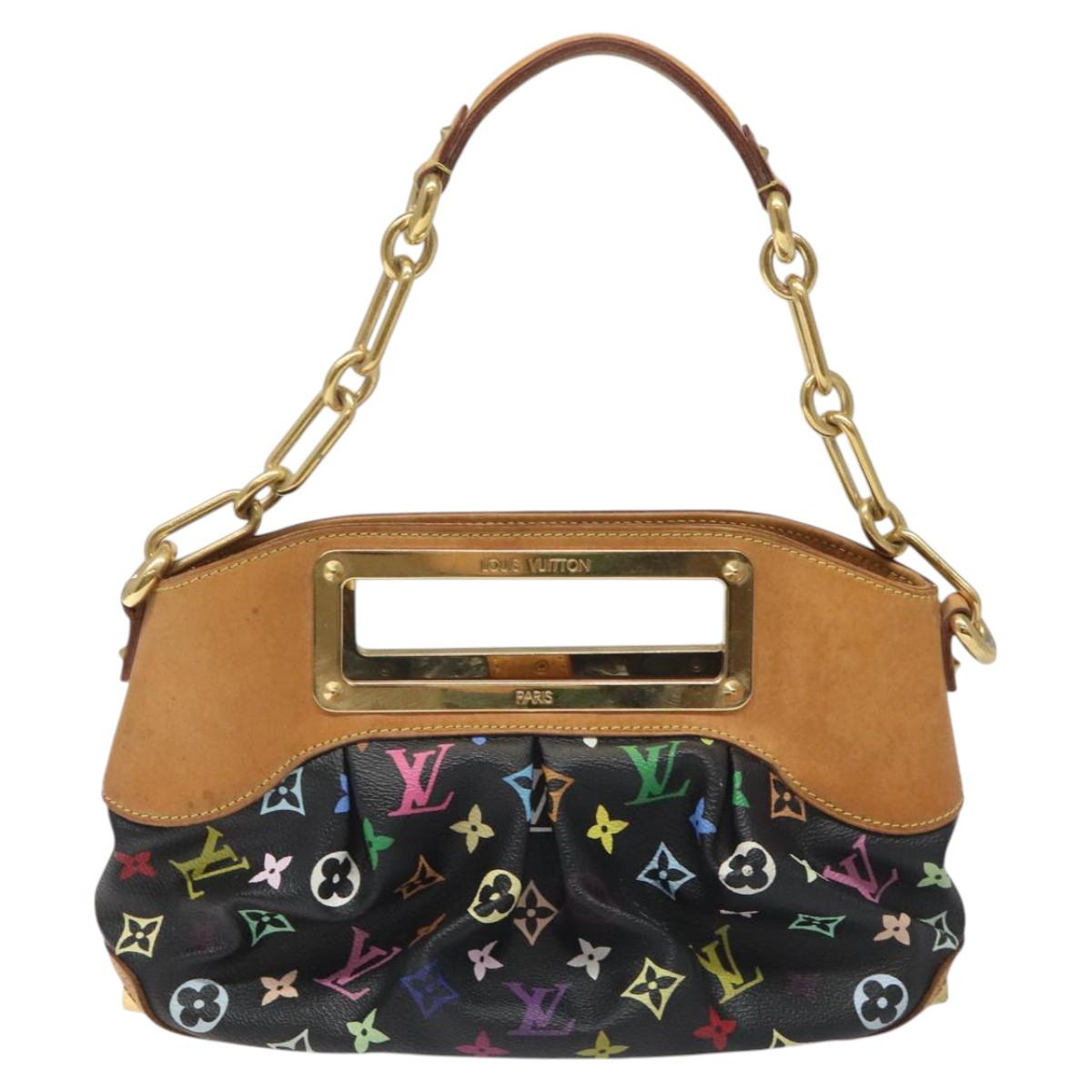 Louis Vuitton Judy Black Canvas Shoulder Bag (Pre-Owned)