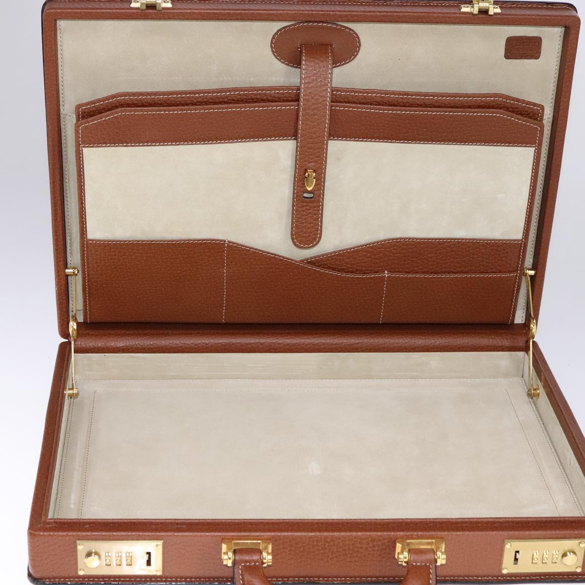 Loewe Brown Leather Briefcase Bag (Pre-Owned)