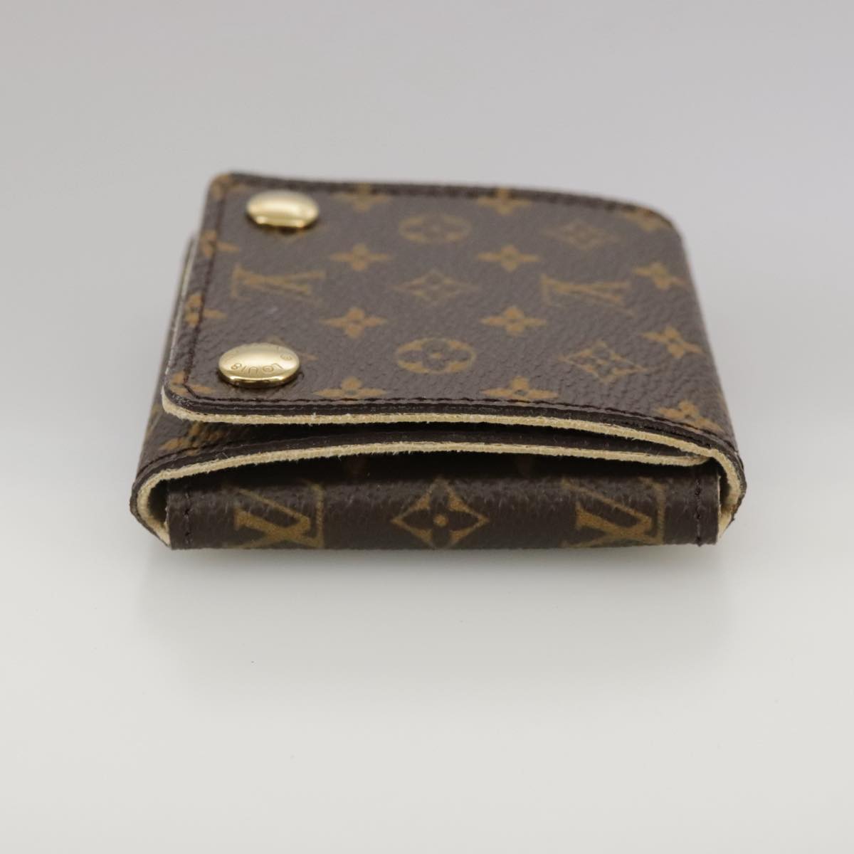 Louis Vuitton Jewelry Case Brown Canvas Wallet (Pre-Owned)
