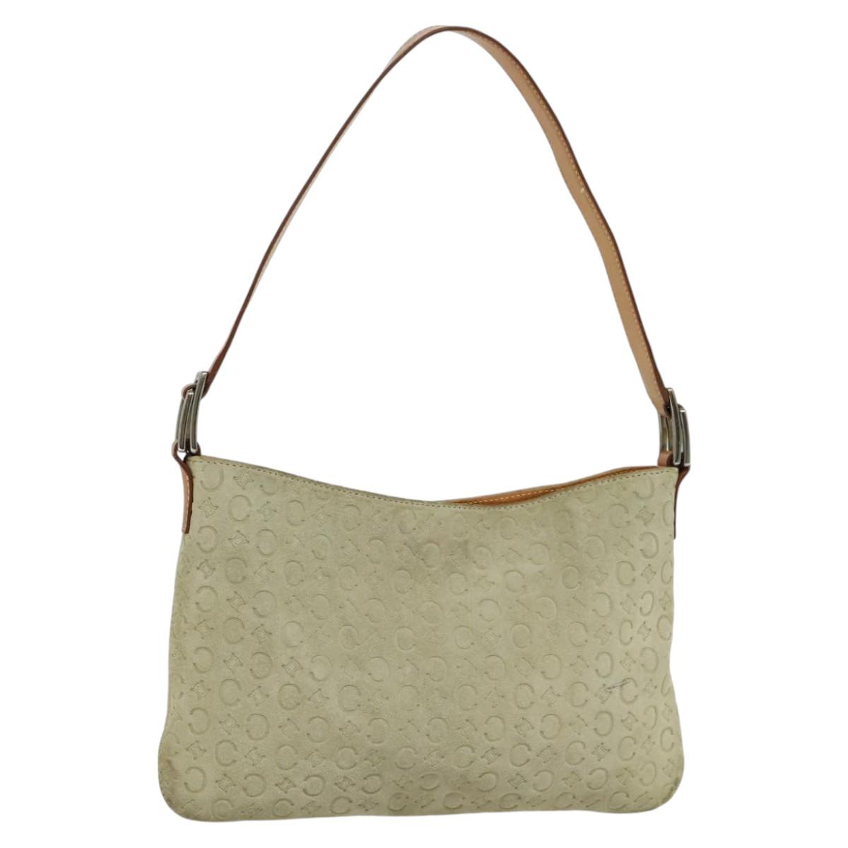 Céline Macadam Grey Canvas Shoulder Bag (Pre-Owned)