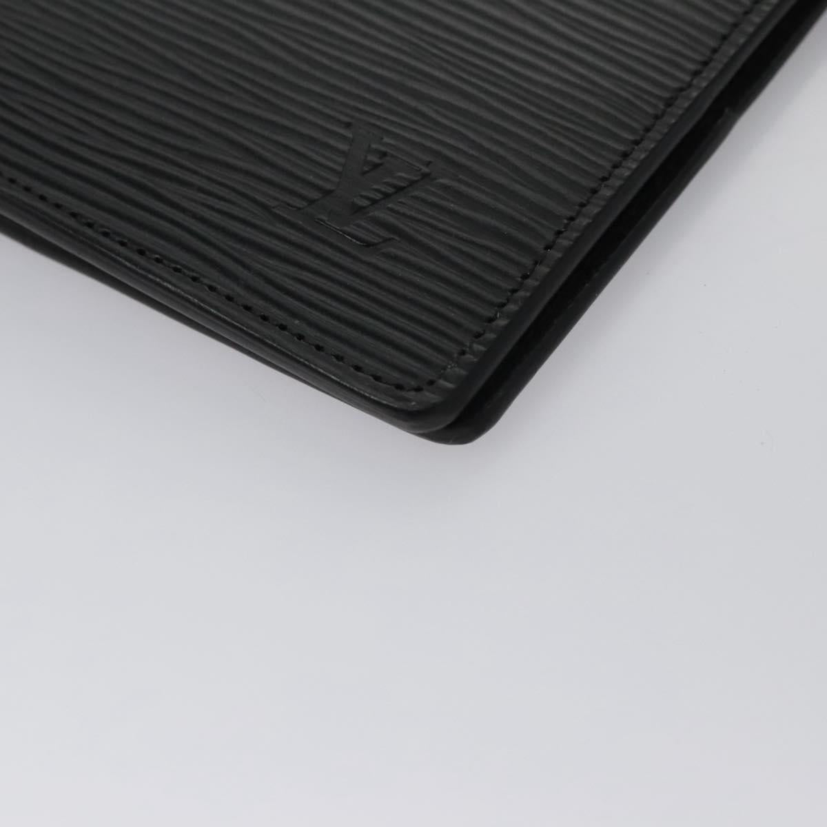 Louis Vuitton Agenda Cover Black Leather Wallet (Pre-Owned)