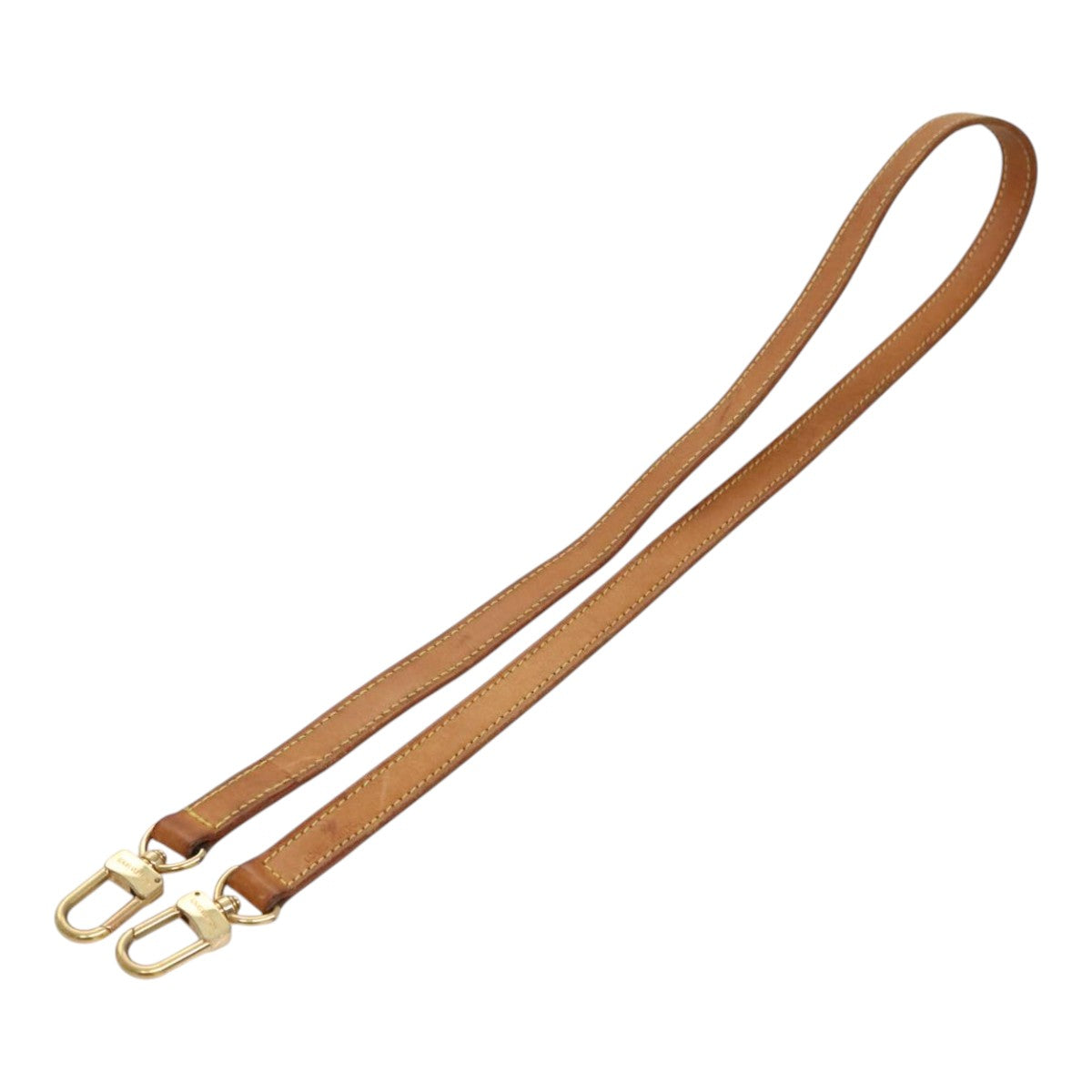 Louis Vuitton Shoulder Strap Beige Leather Bag Jewelry (Pre-Owned)