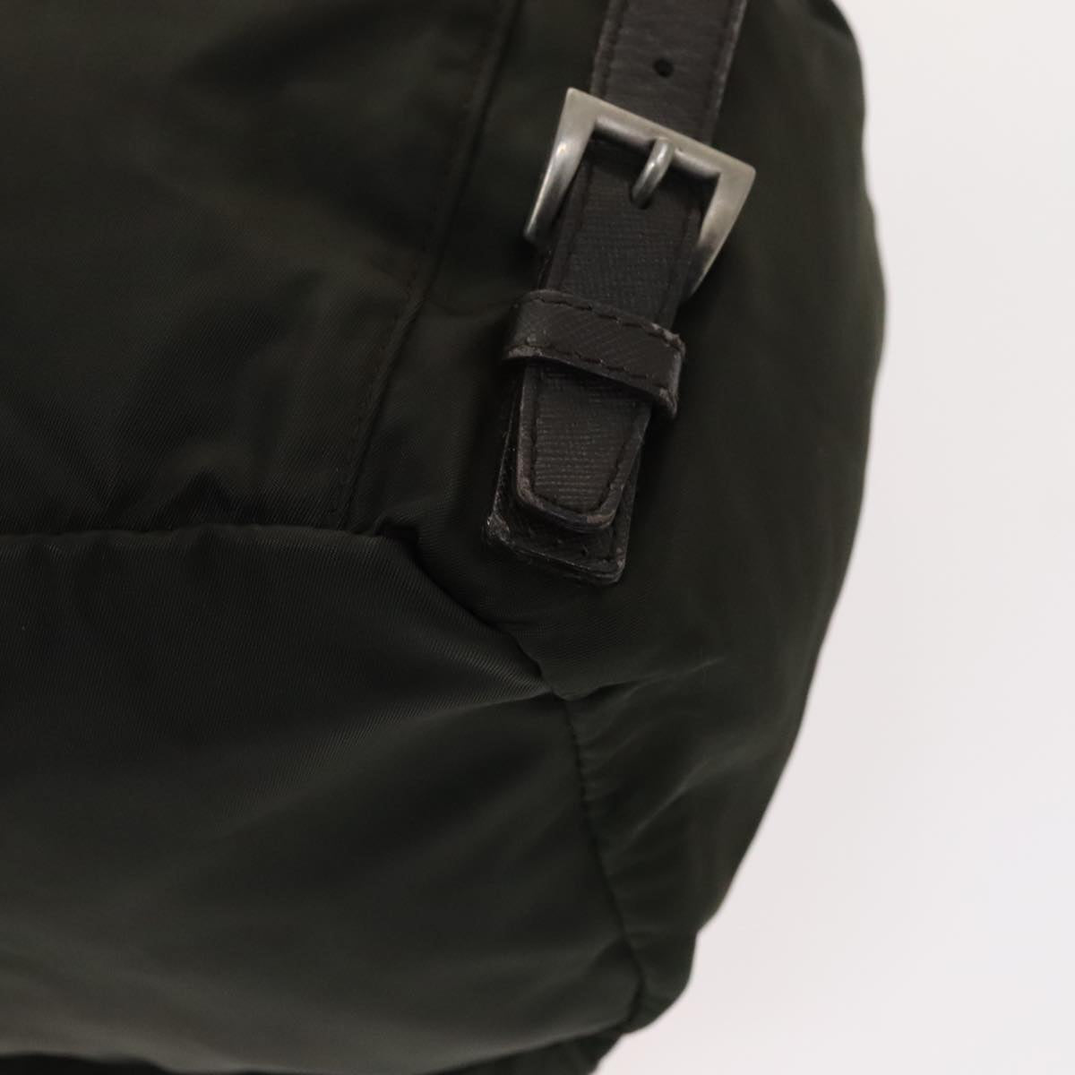 Prada Re-Nylon Khaki Canvas Backpack Bag (Pre-Owned)