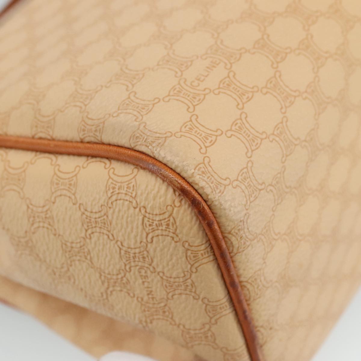 Céline Macadam Beige Canvas Handbag (Pre-Owned)