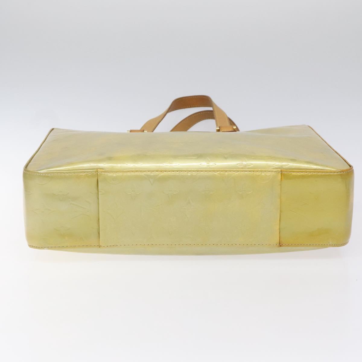 Louis Vuitton Columbus Green Patent Leather Tote Bag (Pre-Owned)