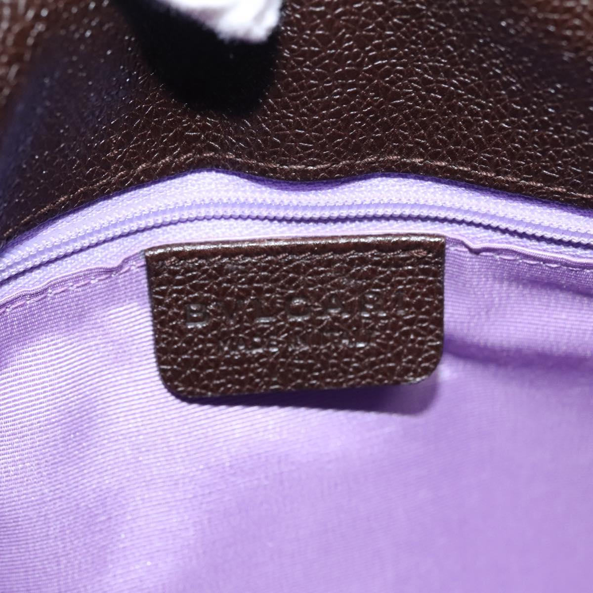 Bulgari Logo Mania Beige Canvas Handbag (Pre-Owned)