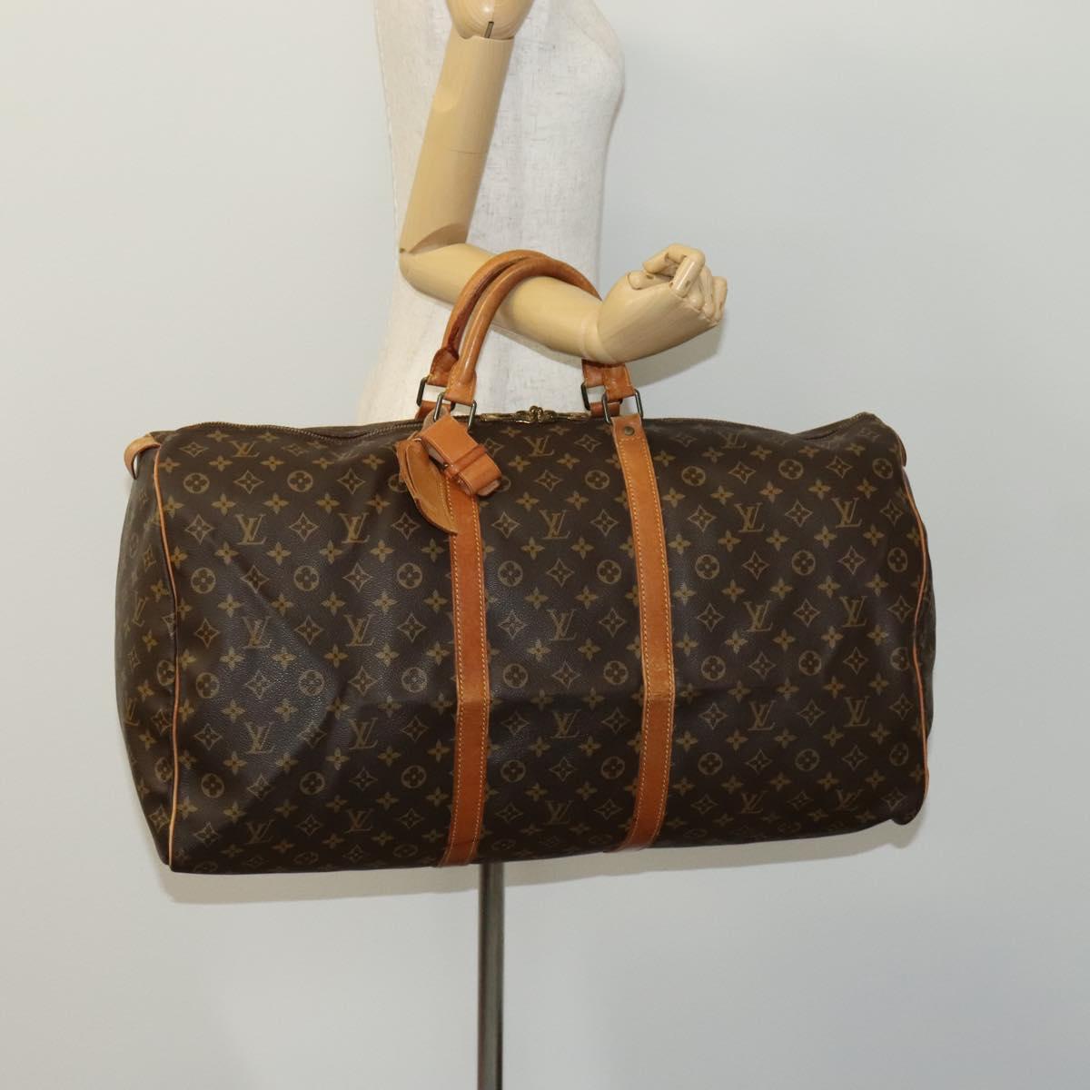 Louis Vuitton Keepall 60 Brown Canvas Travel Bag (Pre-Owned)