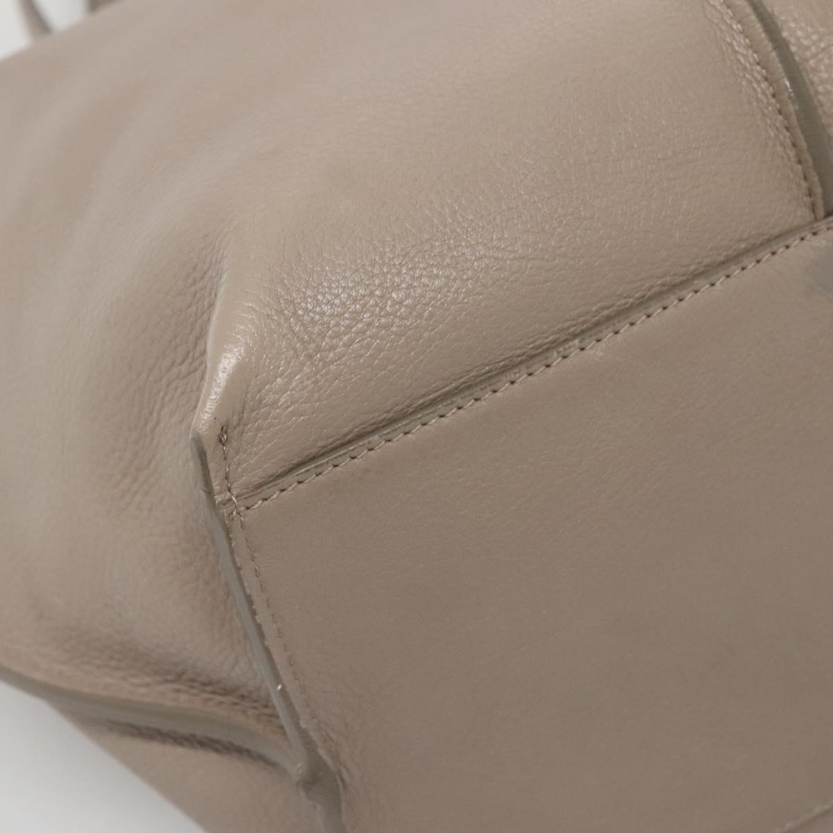 Chloé Vick Beige Leather Tote Bag (Pre-Owned)