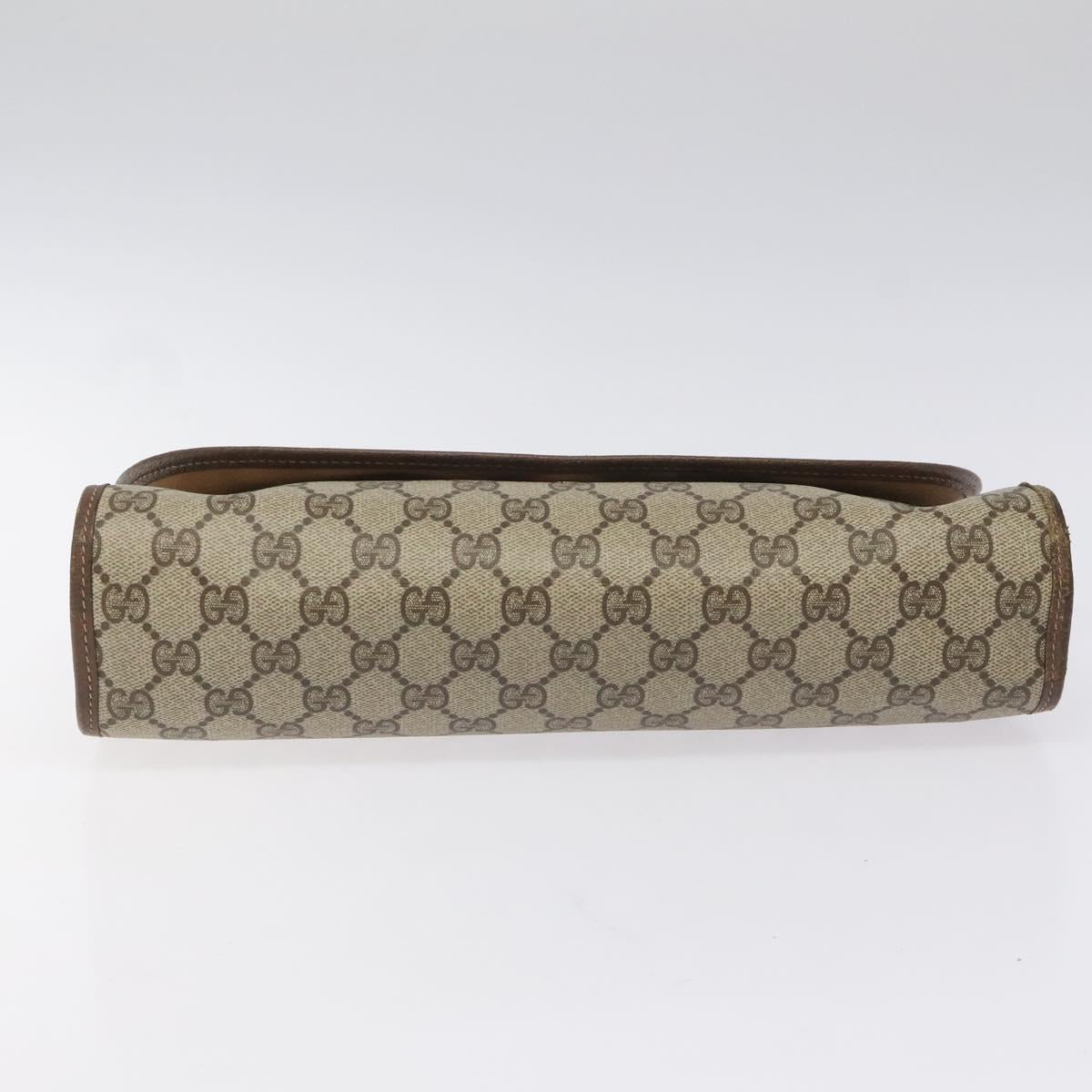 Gucci Ophidia Beige Canvas Clutch Bag (Pre-Owned)