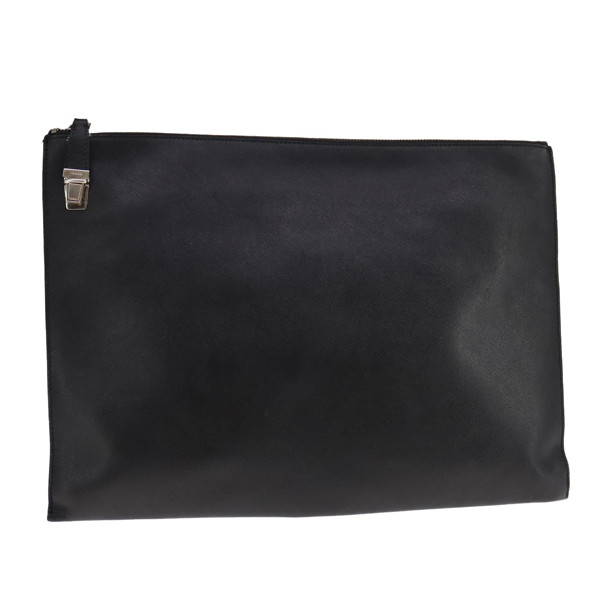 Prada Black Leather Clutch Bag (Pre-Owned)