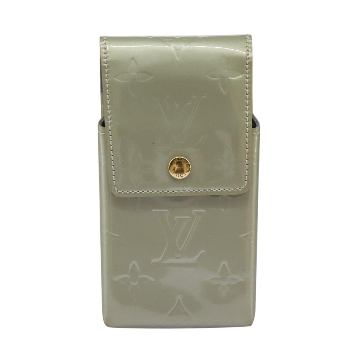 Louis Vuitton Etuit À Cigarettes Green Patent Leather Wallet (Pre-Owned)