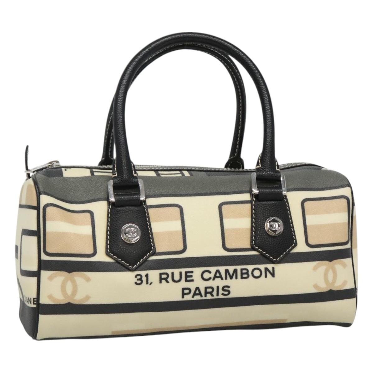 Chanel Central Station Beige Canvas Travel Bag (Pre-Owned)