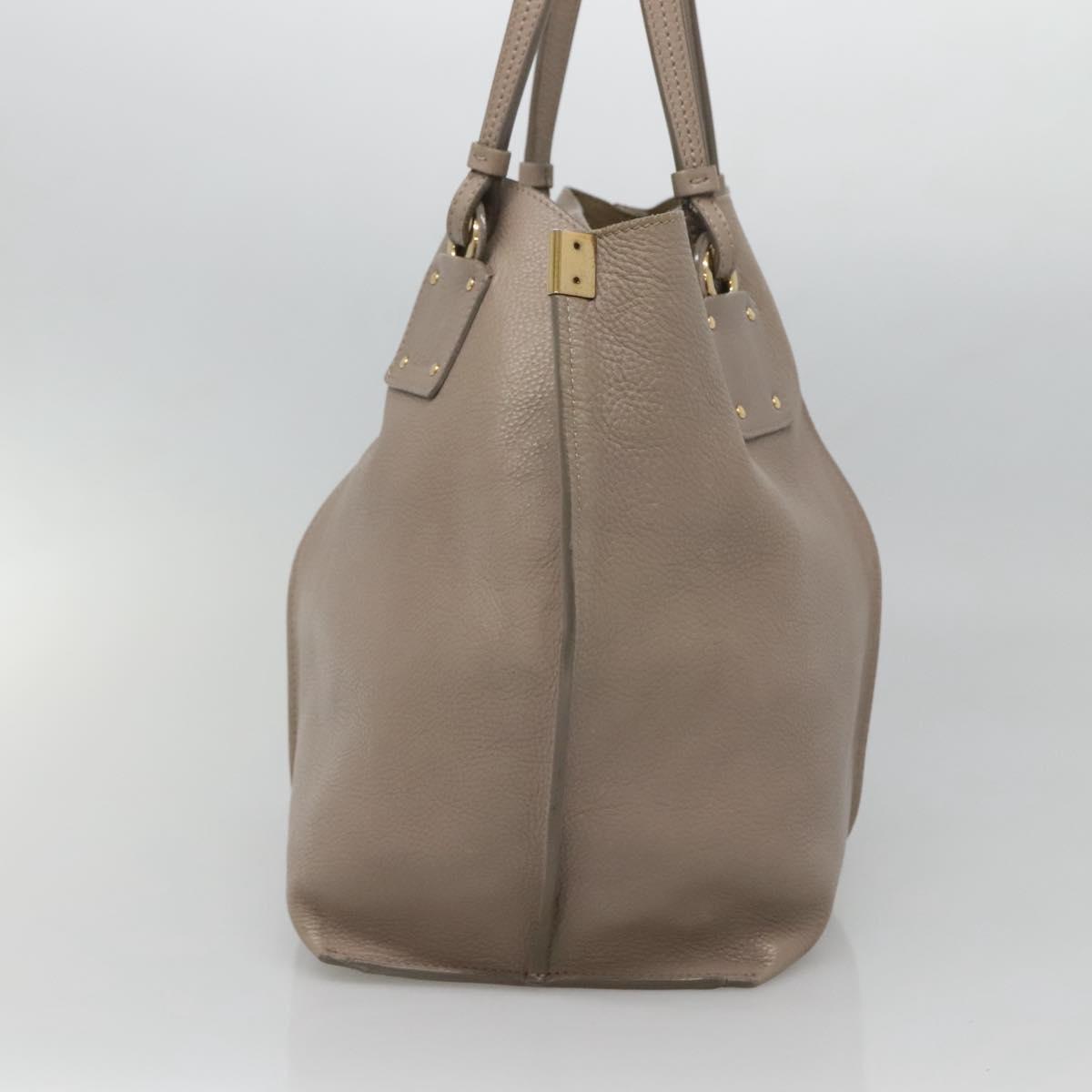 Chloé Vick Beige Leather Tote Bag (Pre-Owned)